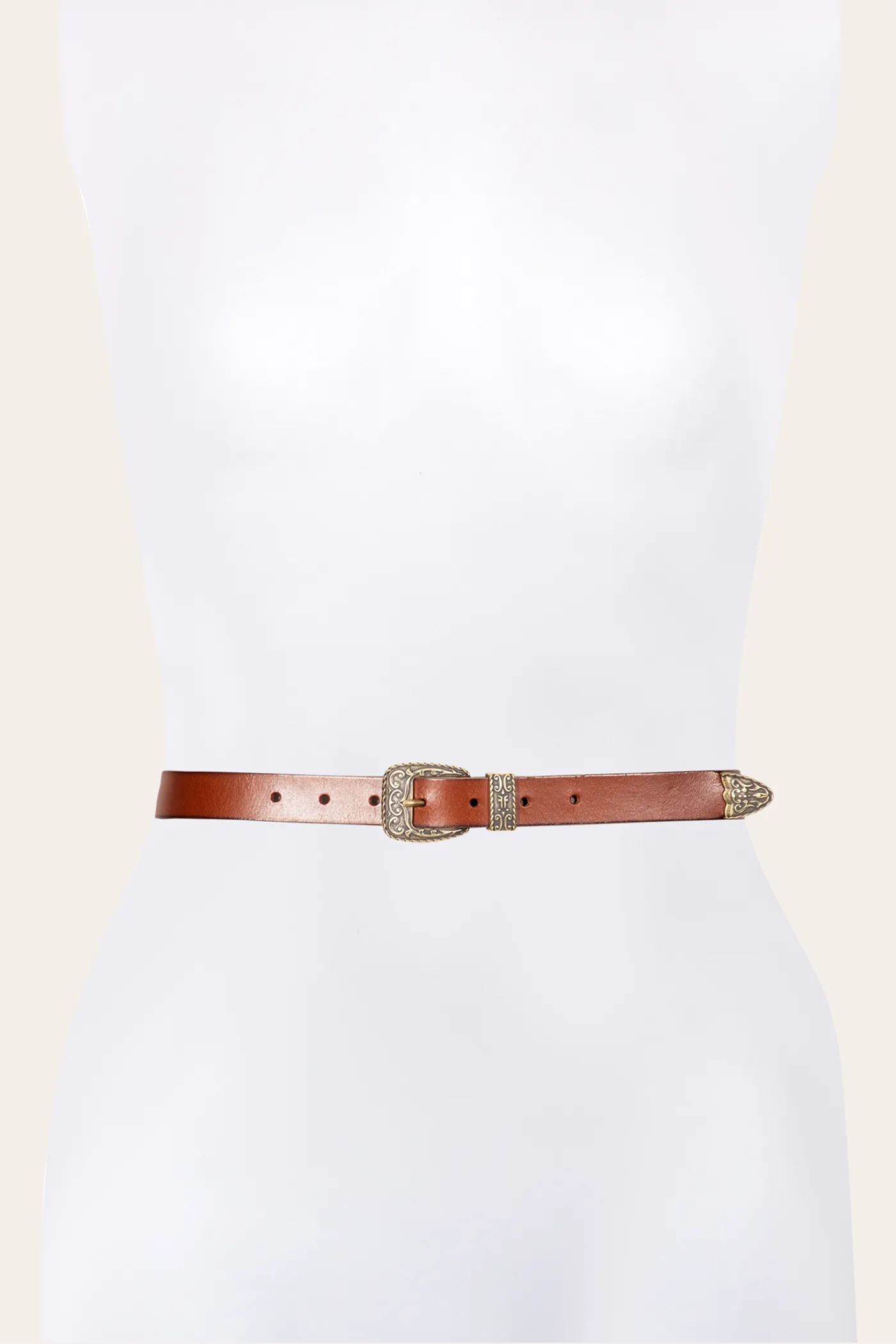 25mm Logo Western Belt Leather Straps