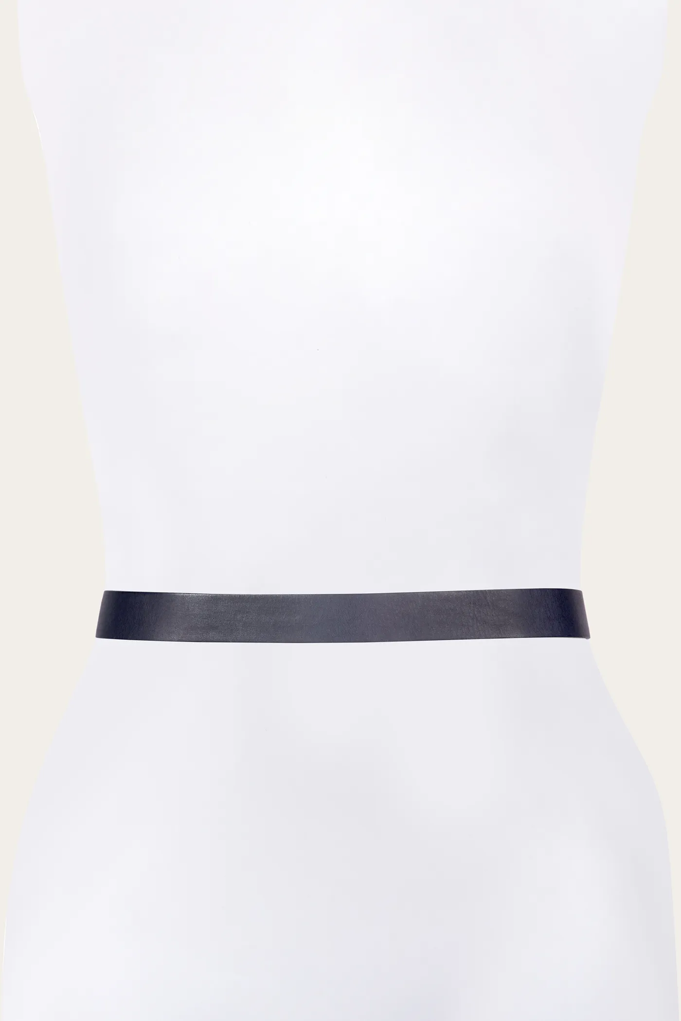 30mm Belt With Covered Buckle & Leather Lacing Fashion Accessories