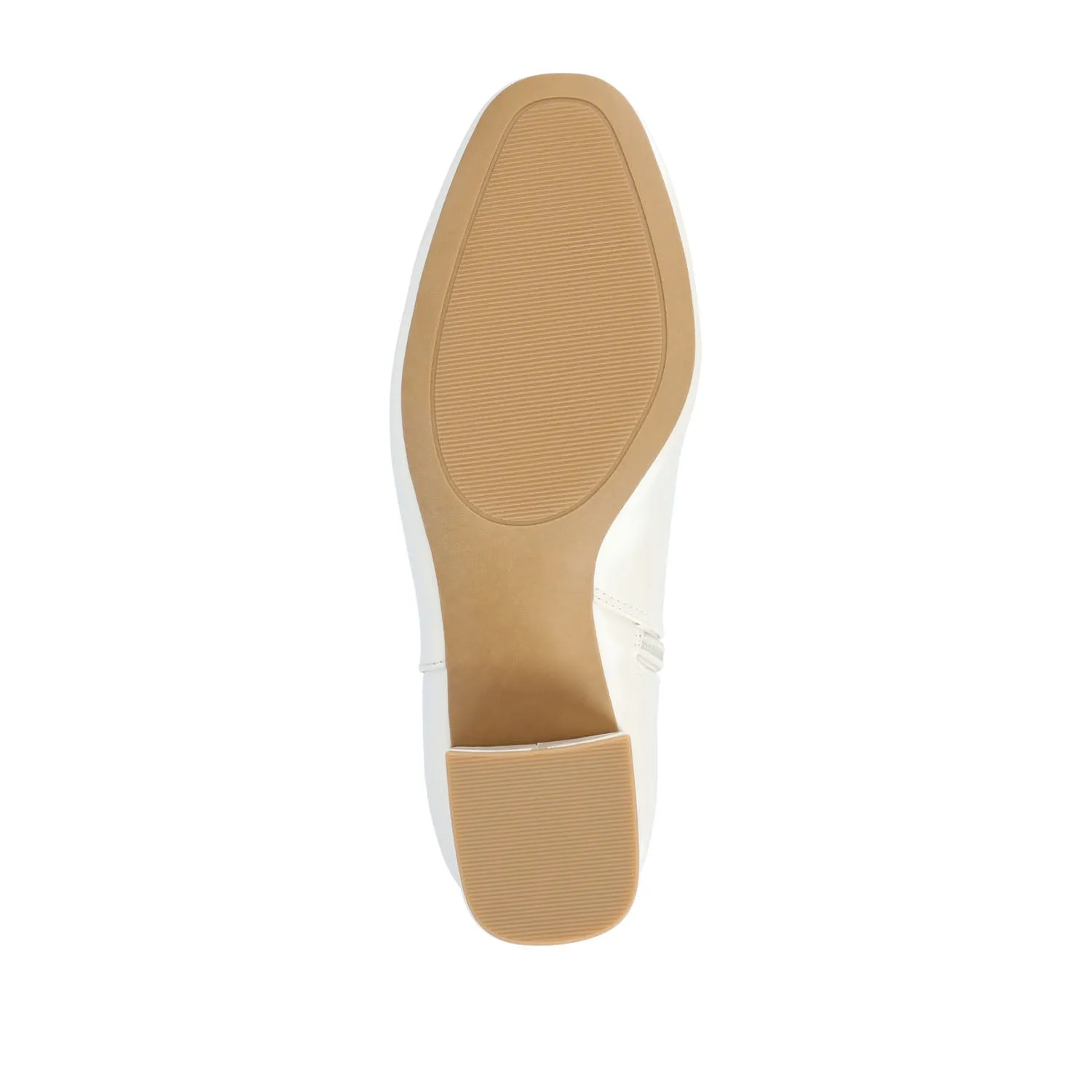 ADRIA SQUARE-TOE BOOTIES IN FAUX LEATHER suede touch
