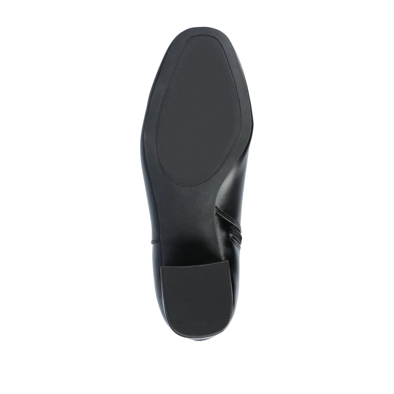 ADRIA SQUARE-TOE BOOTIES IN FAUX LEATHER suede touch