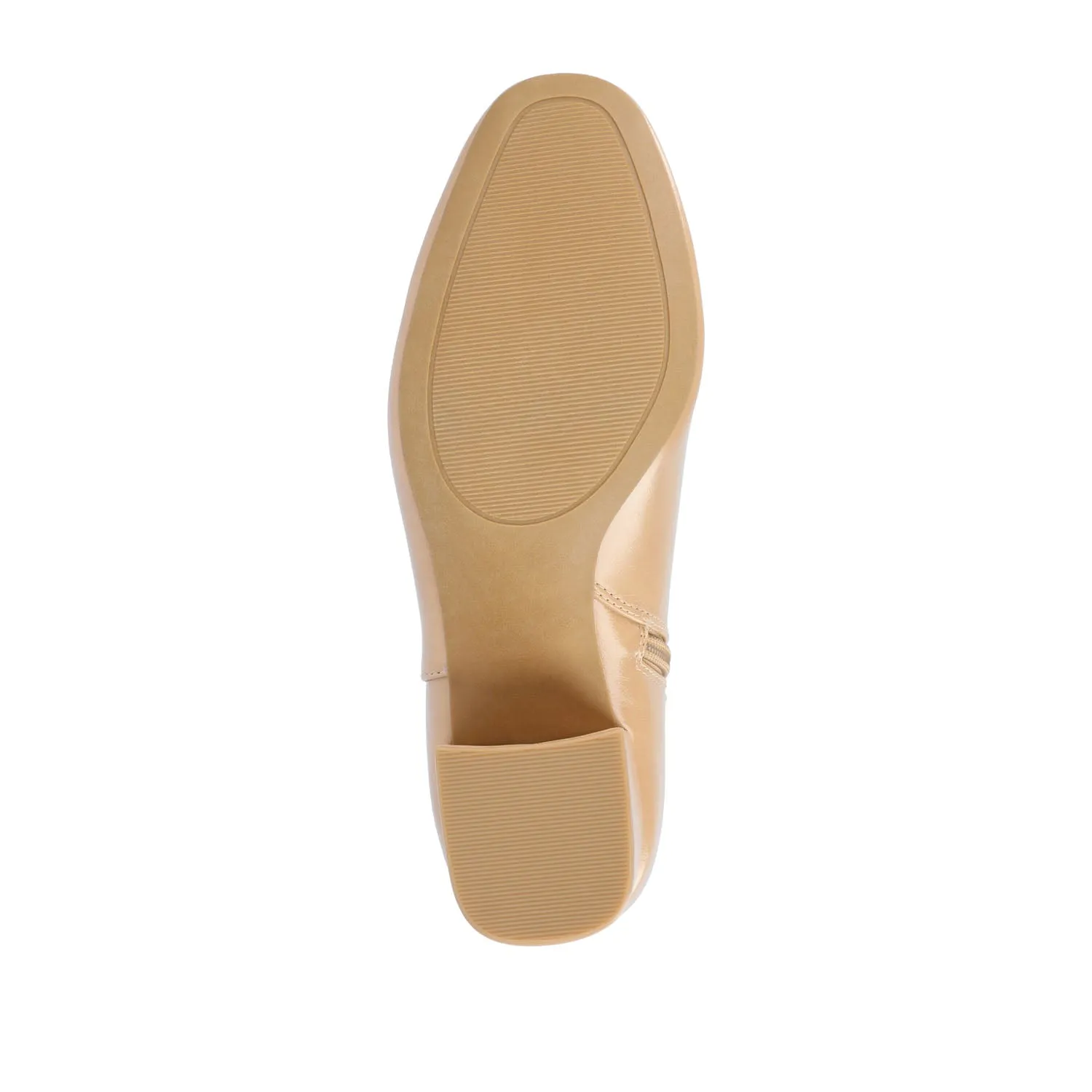 ADRIA SQUARE-TOE BOOTIES IN FAUX LEATHER suede touch