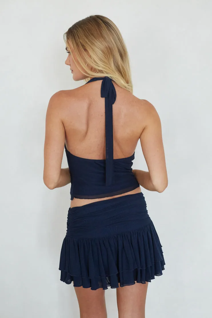 Alexi Mesh Mini Ruffle Skort lounge day