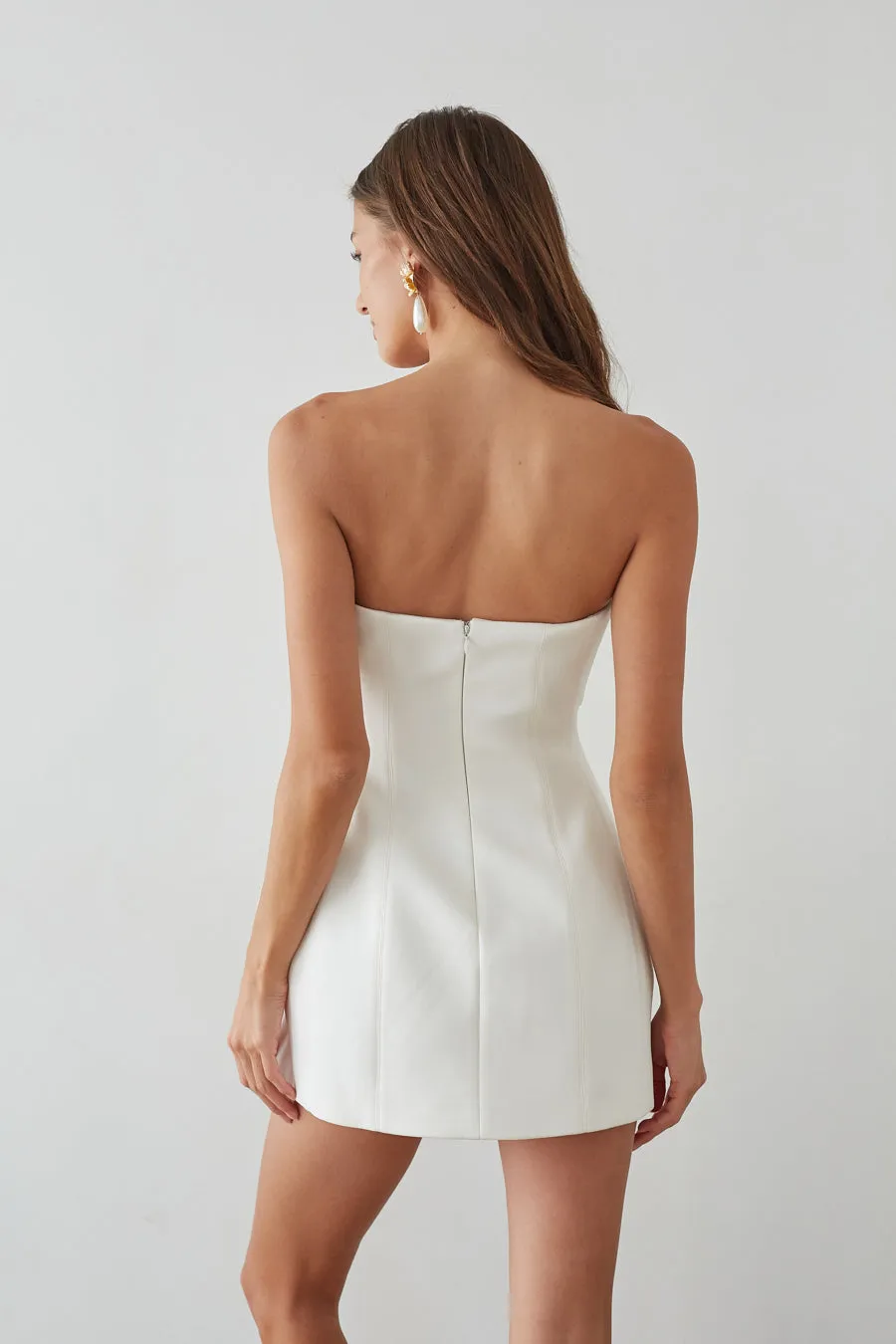 Alix Twist Front Bubble Mini Dress casual charm