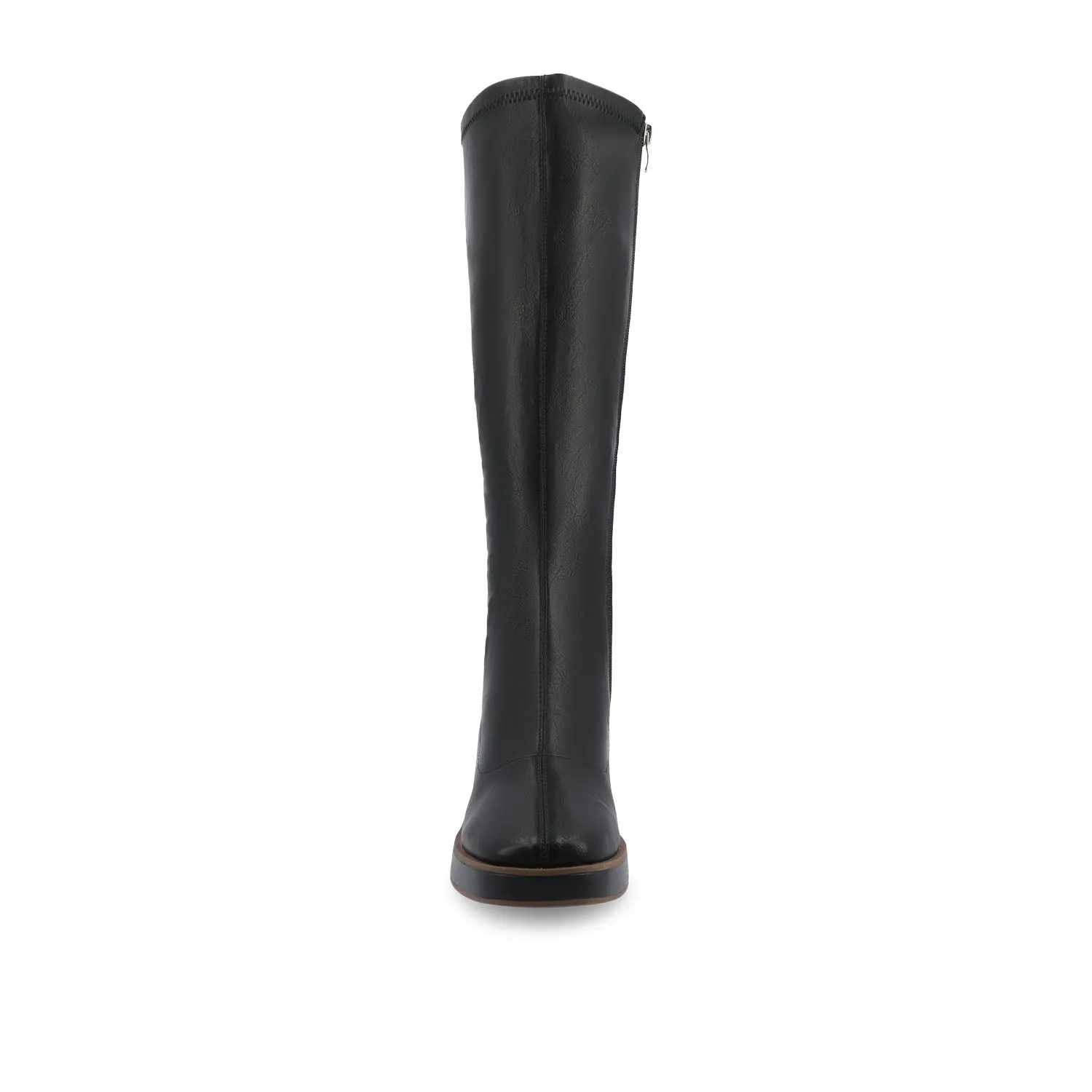 ALONDRA KNEE HIGH BOOTS IN FAUX LEATHER cowboy vibe