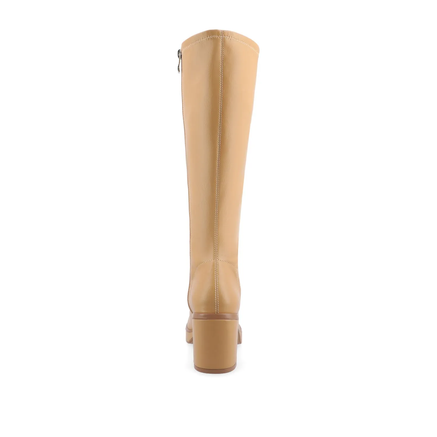 ALONDRA KNEE HIGH BOOTS IN FAUX LEATHER cowboy vibe