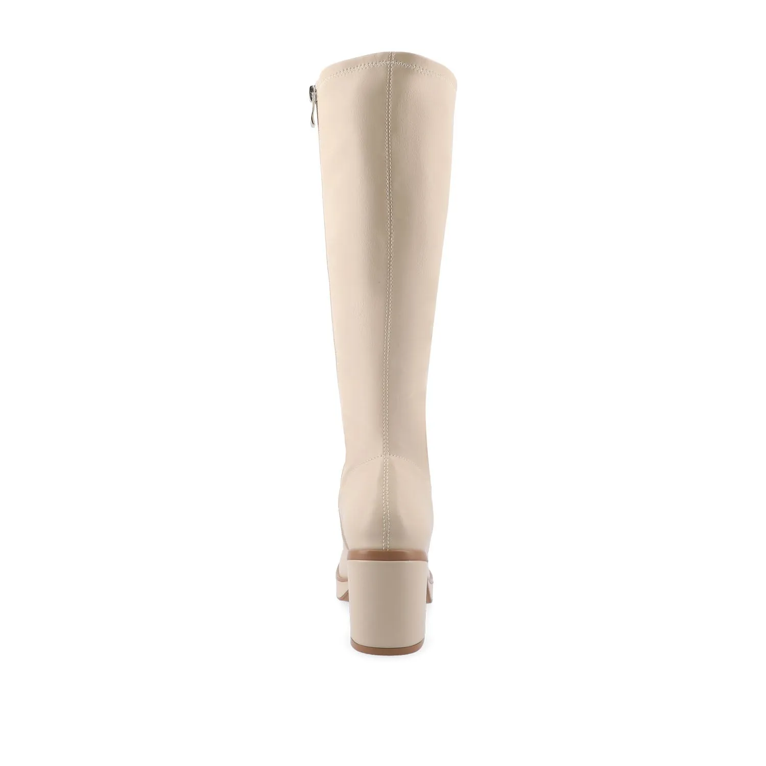 ALONDRA KNEE HIGH BOOTS IN FAUX LEATHER cowboy vibe
