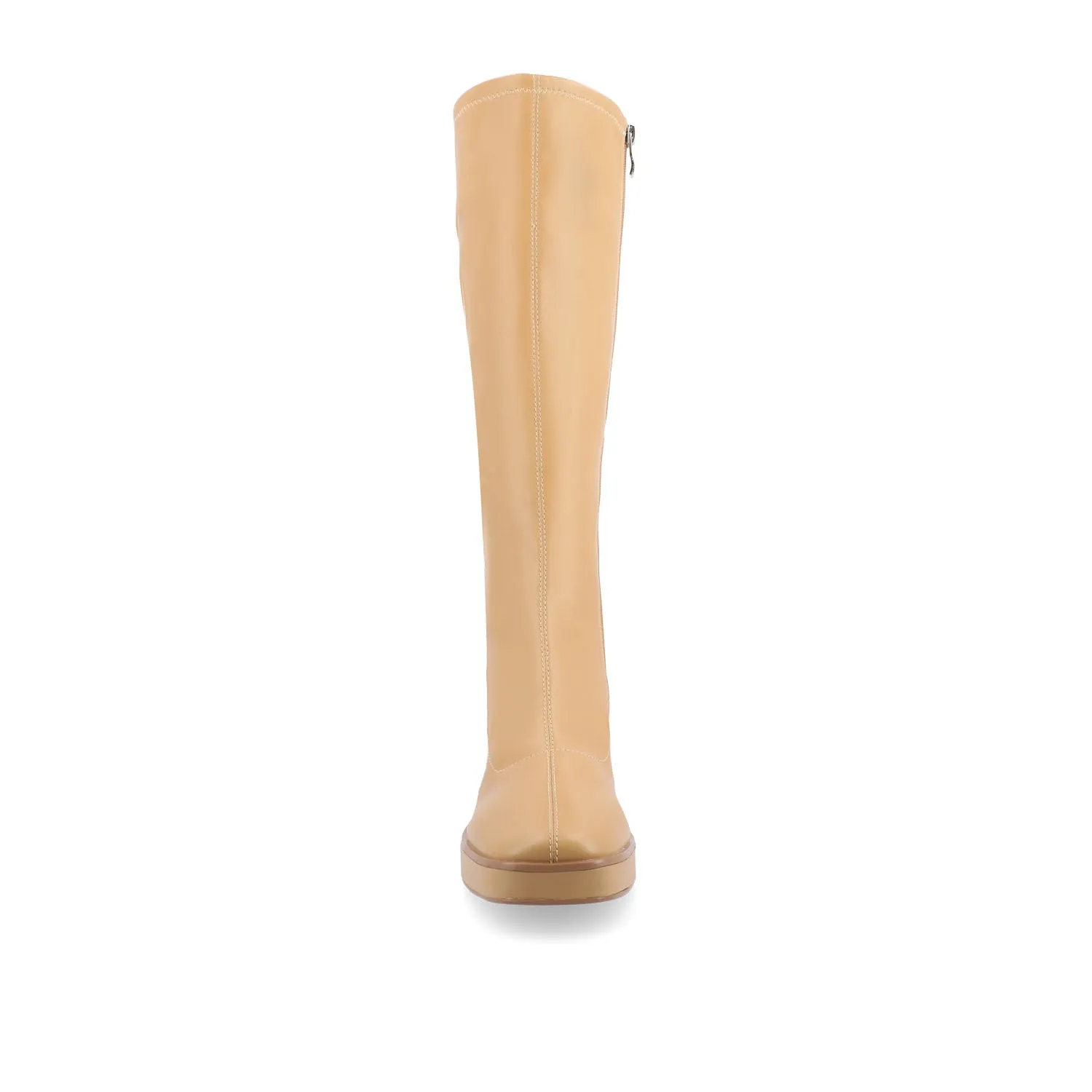 ALONDRA KNEE HIGH BOOTS IN FAUX LEATHER cowboy vibe