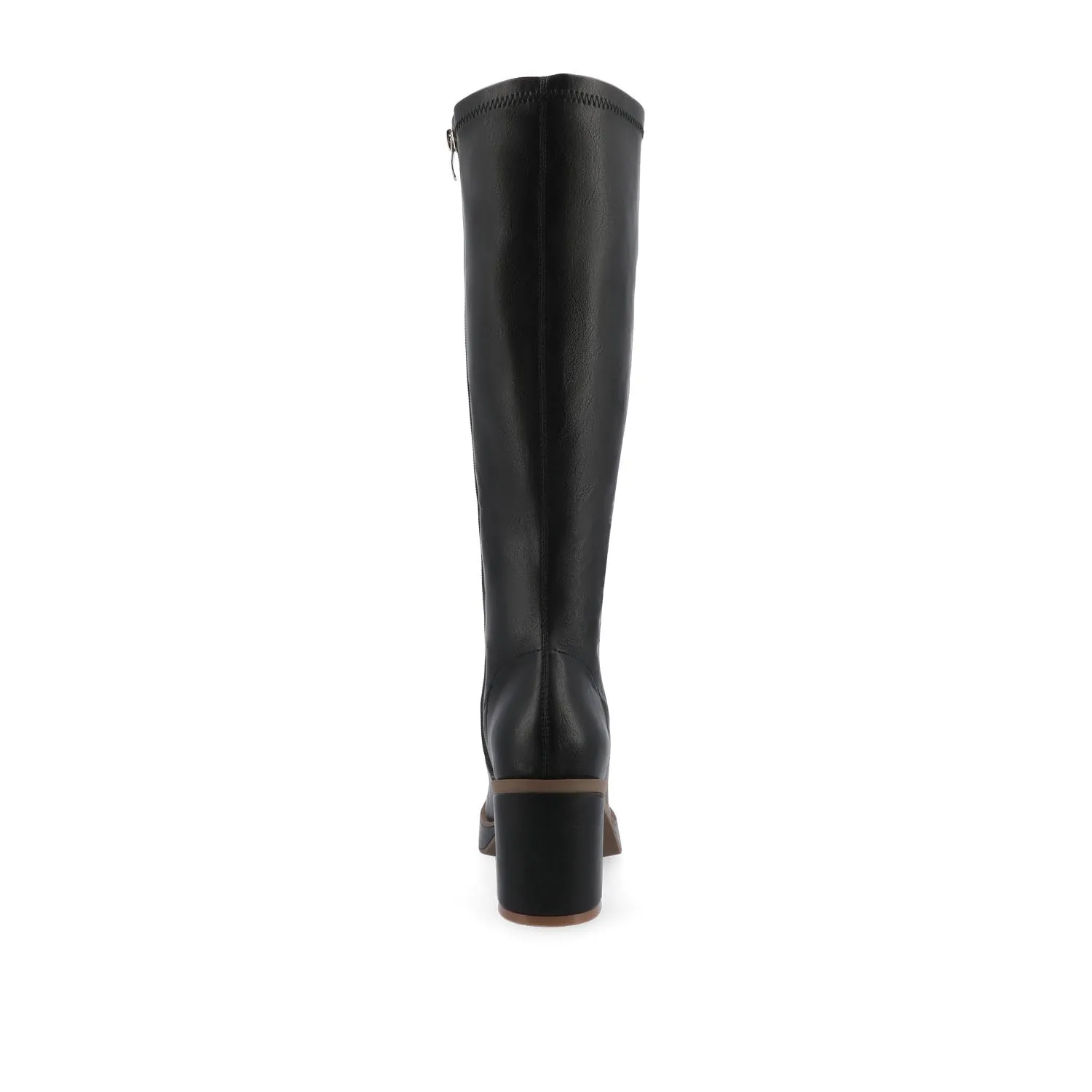 ALONDRA KNEE HIGH BOOTS IN FAUX LEATHER cowboy vibe
