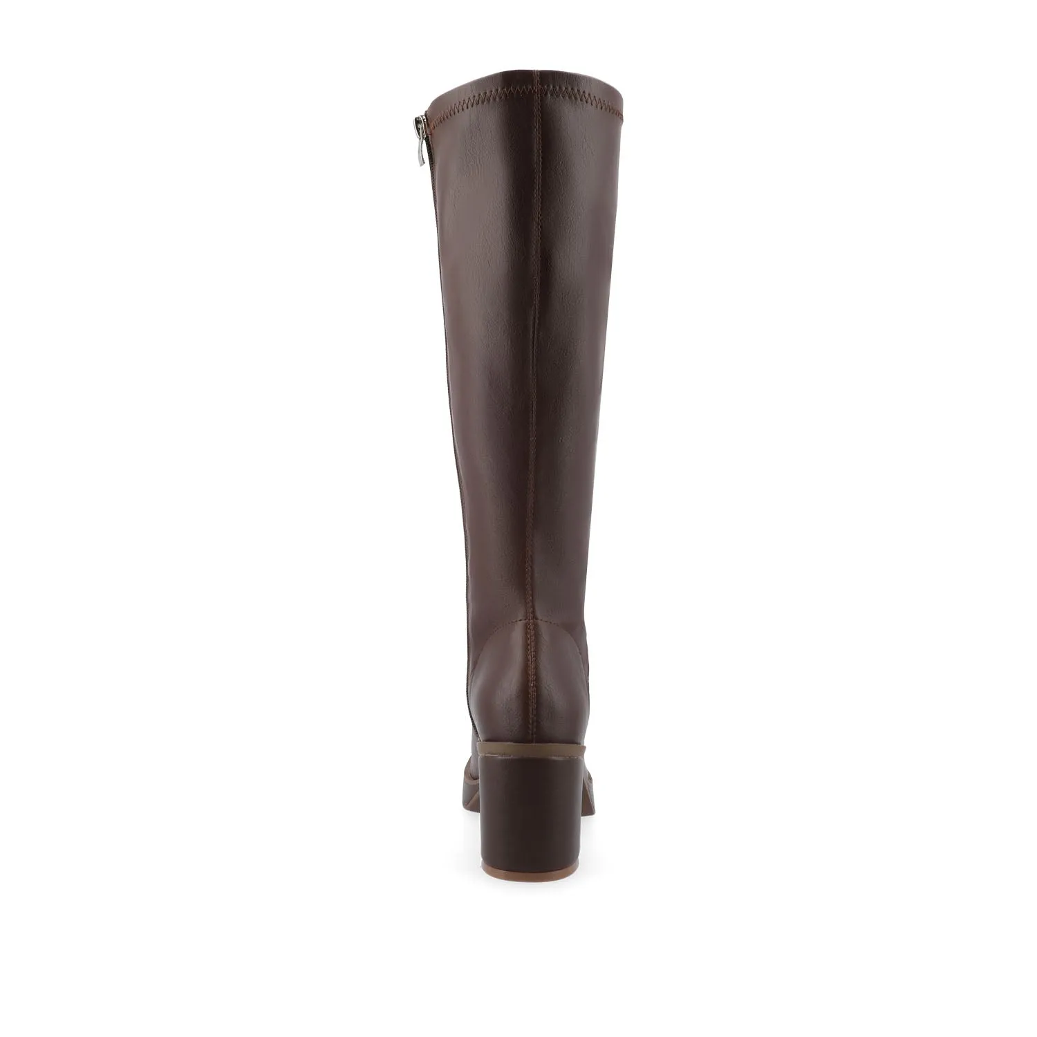 ALONDRA KNEE HIGH BOOTS IN FAUX LEATHER cowboy vibe
