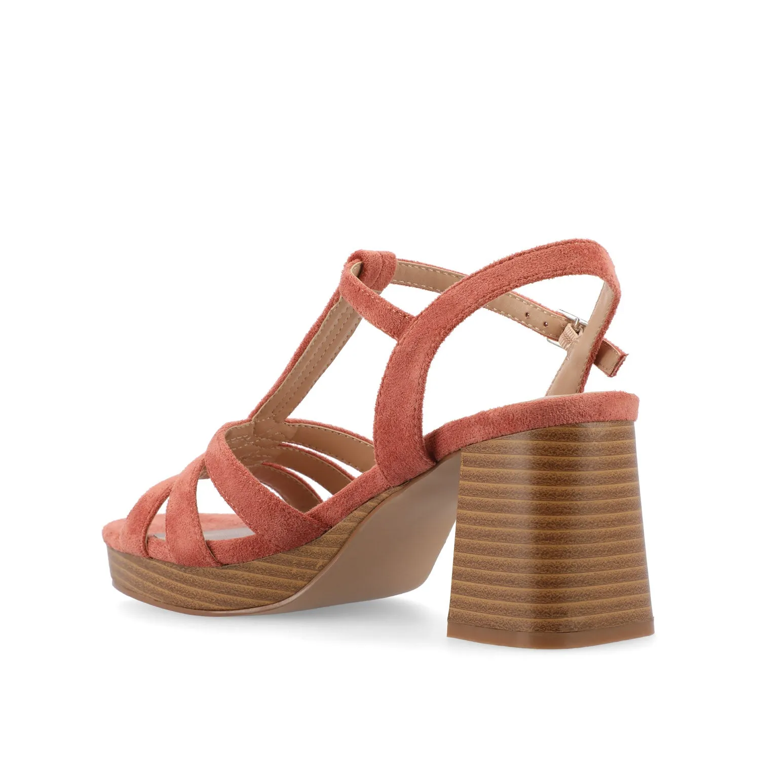 ALYCE HEELED SANDALS IN FAUX SUEDE quick match