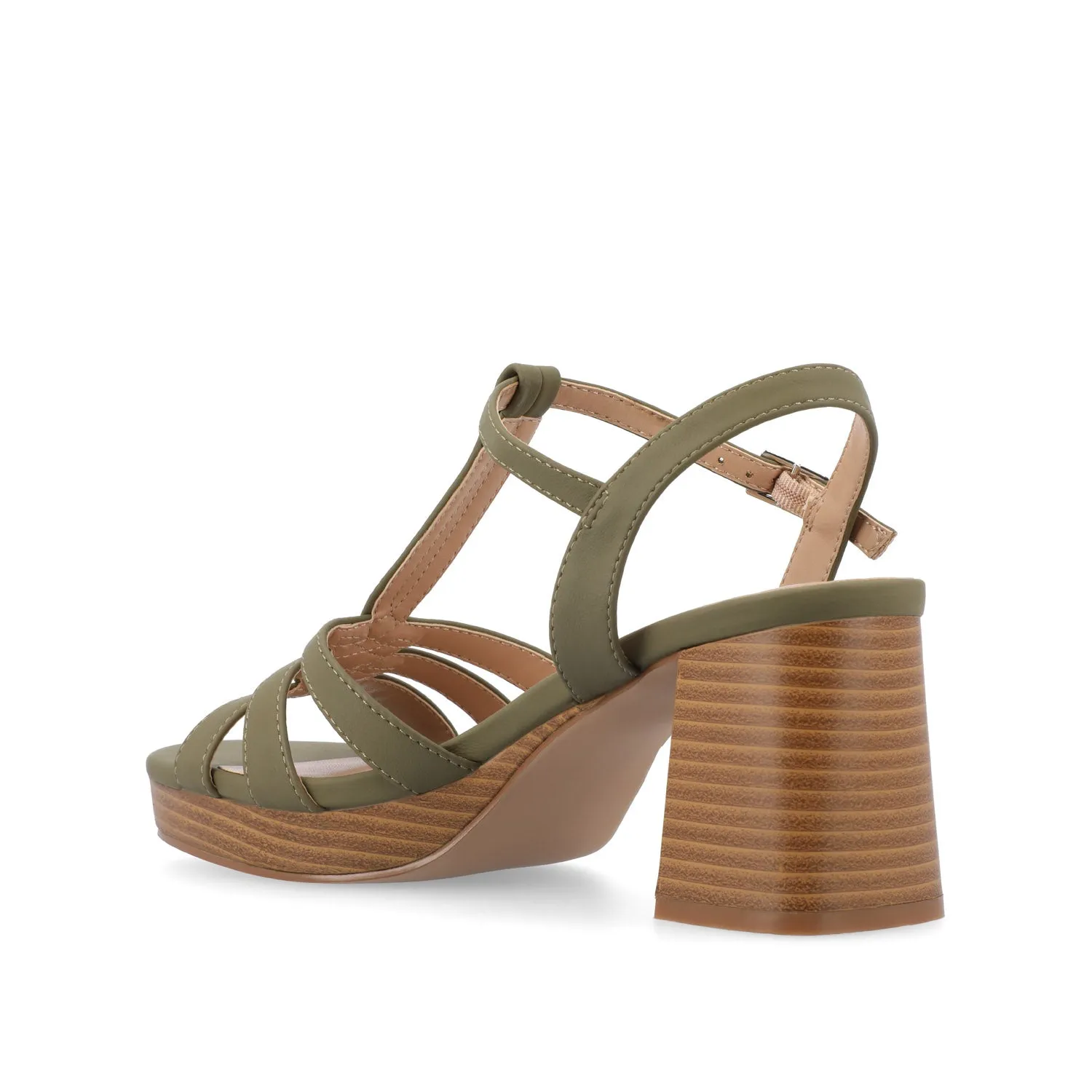 ALYCE HEELED SANDALS IN FAUX SUEDE quick match