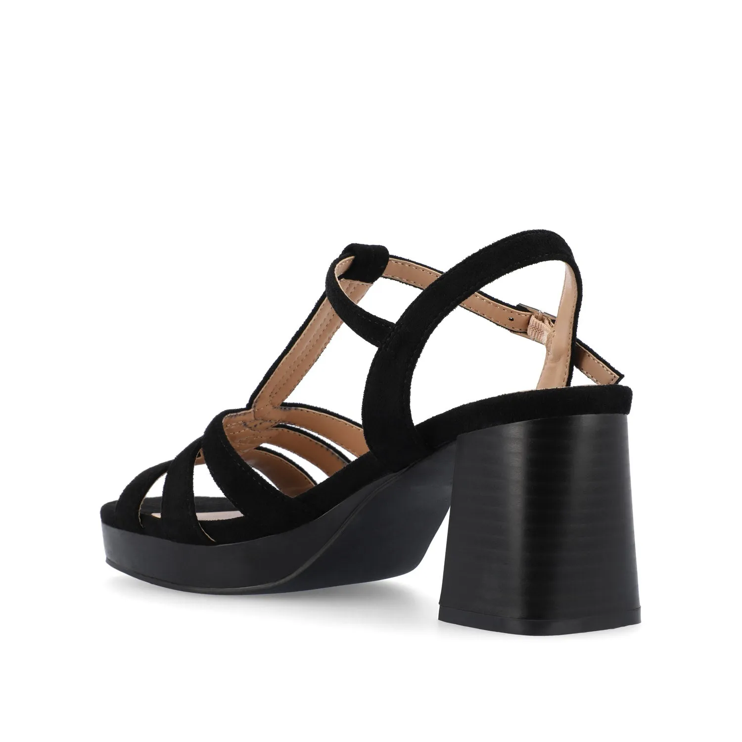 ALYCE HEELED SANDALS IN FAUX SUEDE quick match