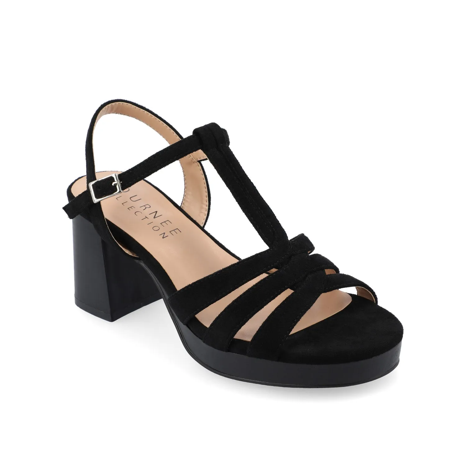 ALYCE HEELED SANDALS IN FAUX SUEDE quick match