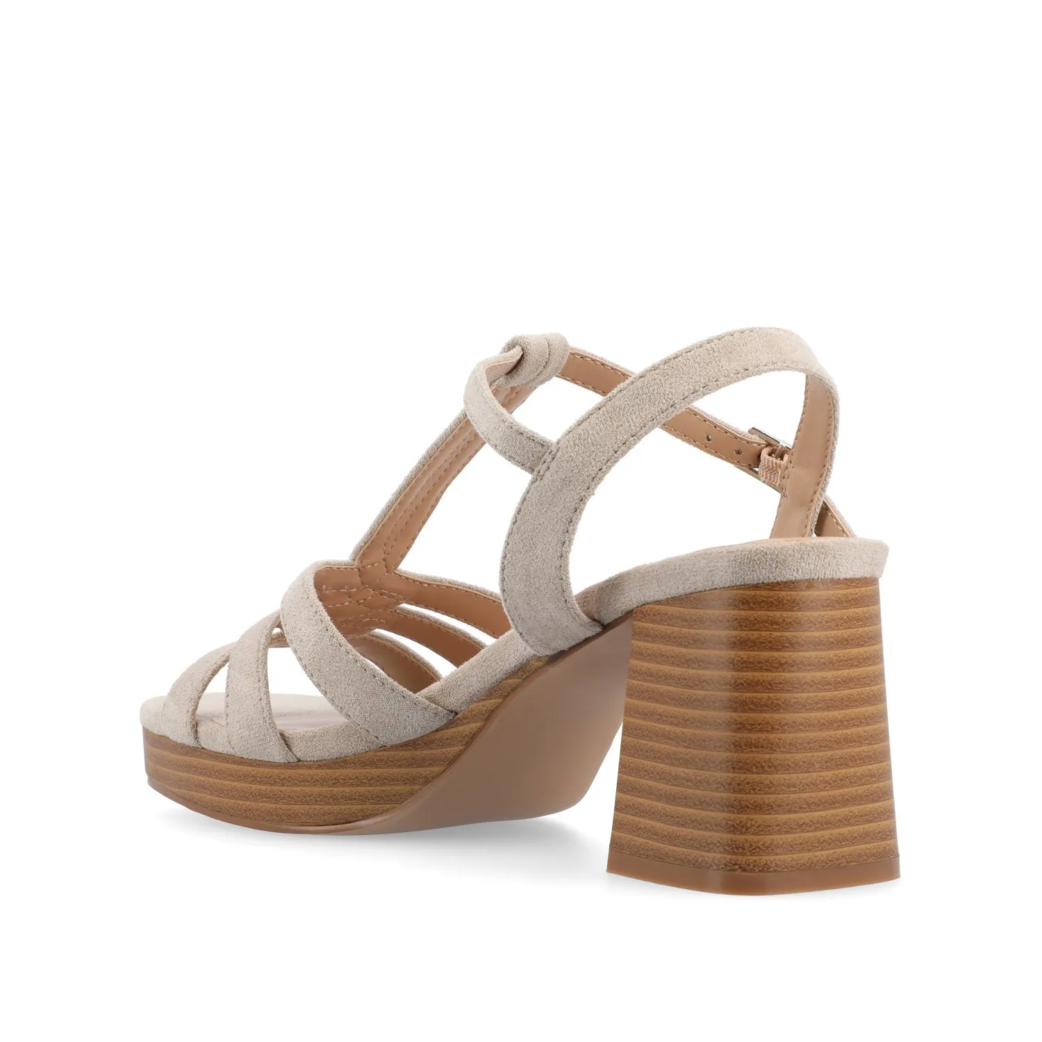 ALYCE HEELED SANDALS IN FAUX SUEDE quick match