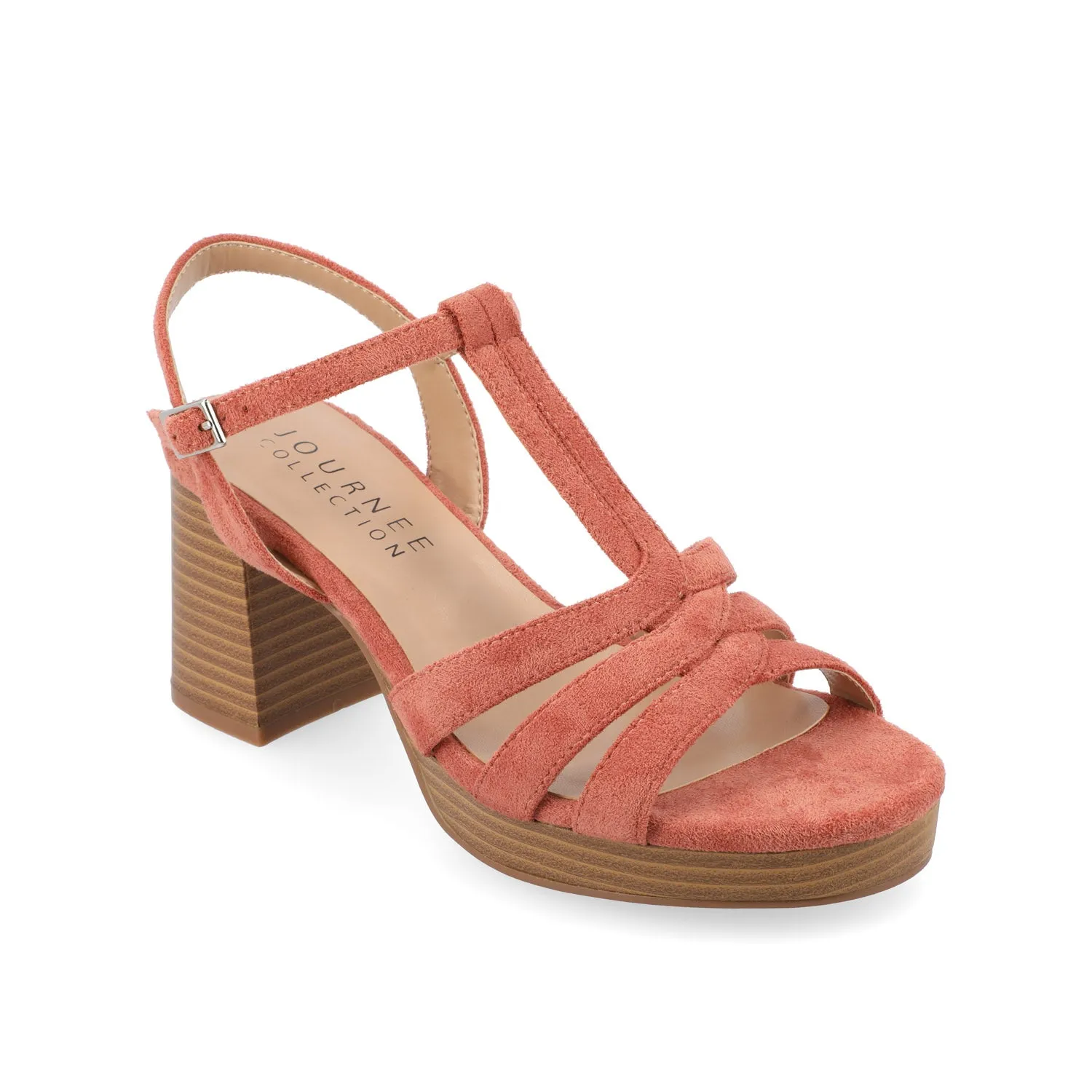 ALYCE HEELED SANDALS IN FAUX SUEDE quick match