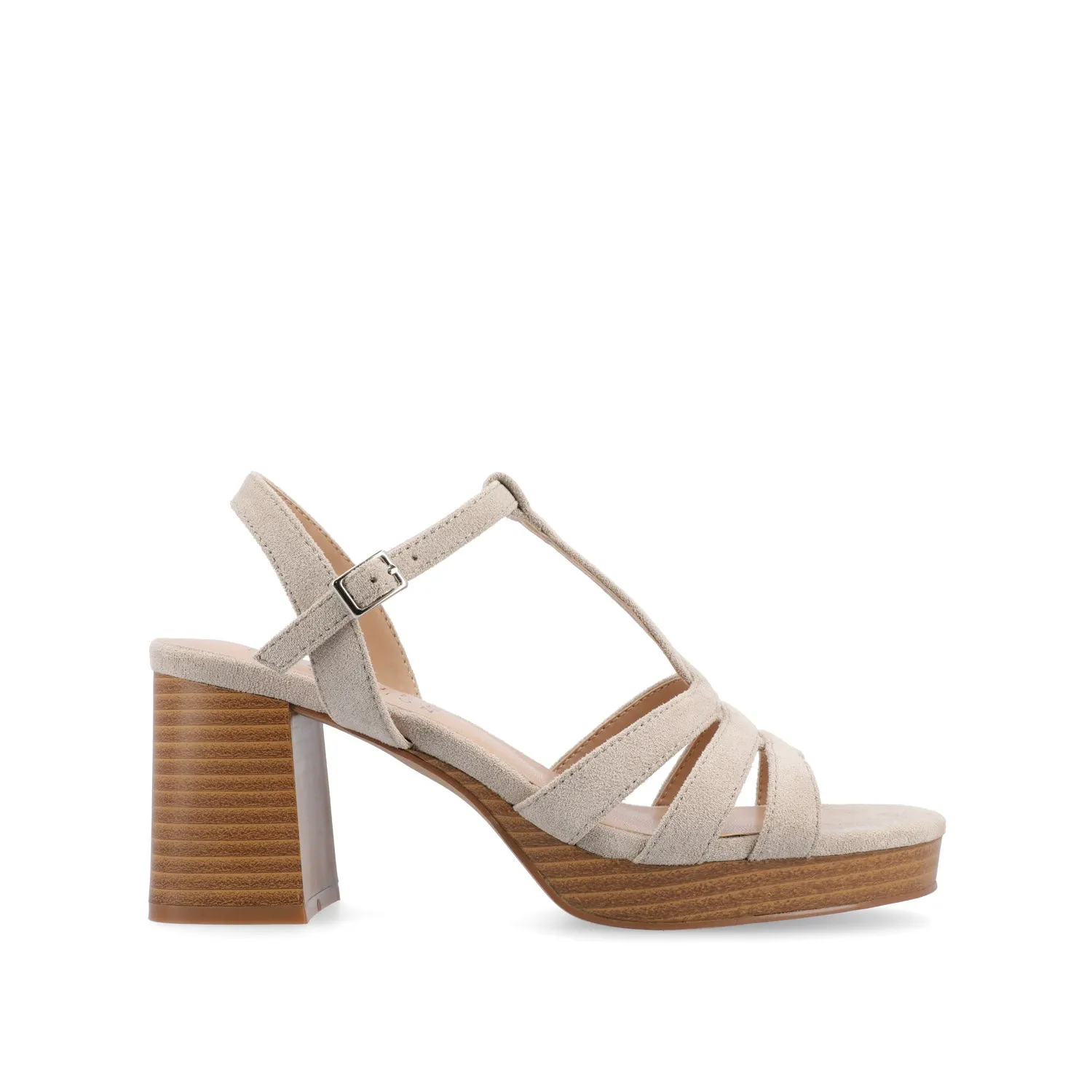 ALYCE HEELED SANDALS IN FAUX SUEDE quick match