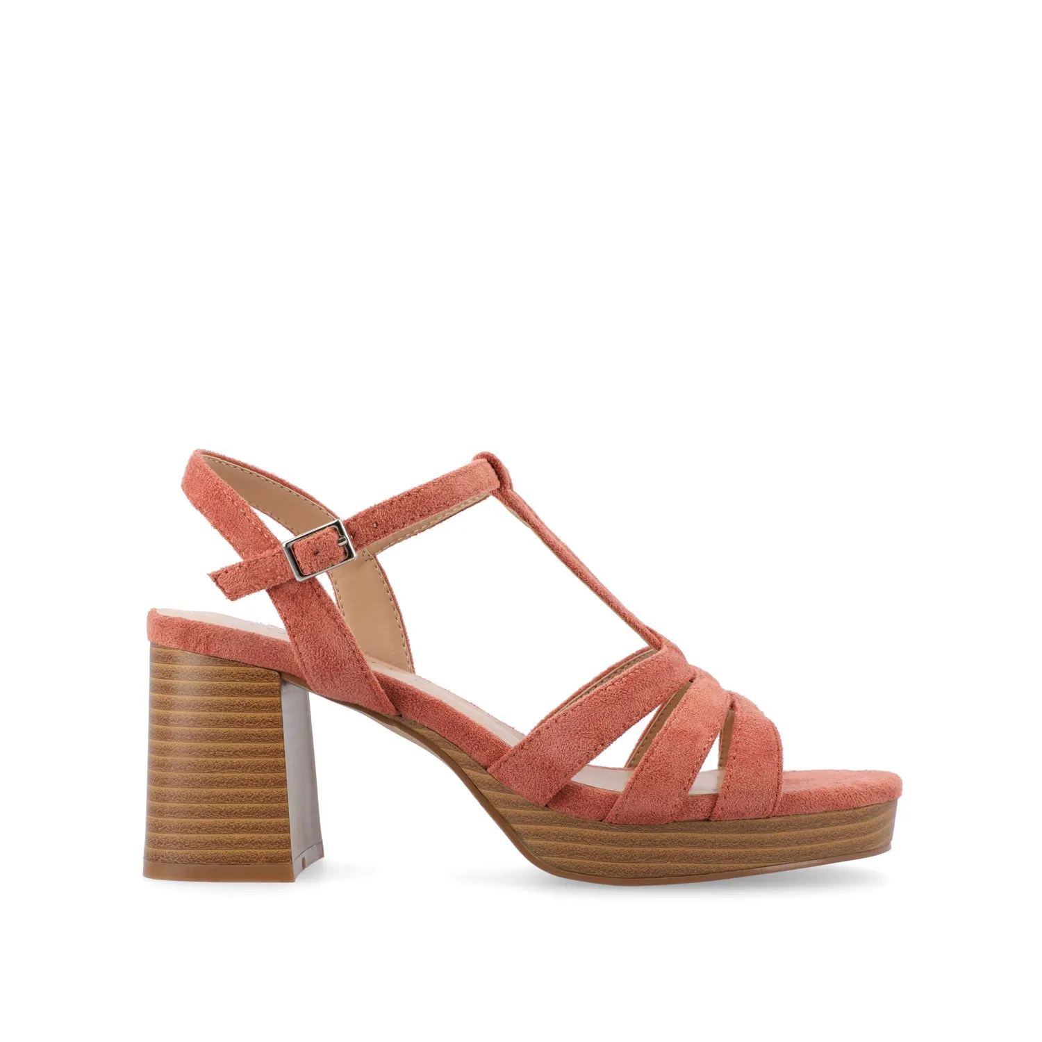 ALYCE HEELED SANDALS IN FAUX SUEDE quick match