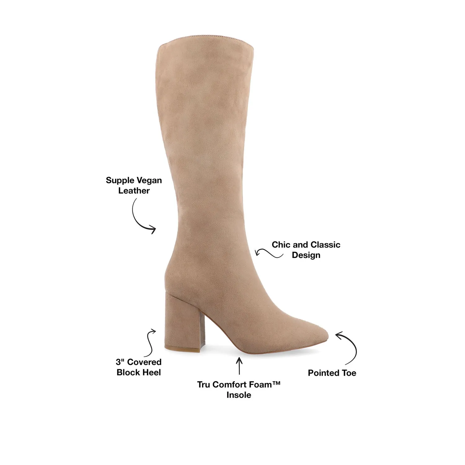 AMEYLIA KNEE-HIGH BOOTS chunky edge