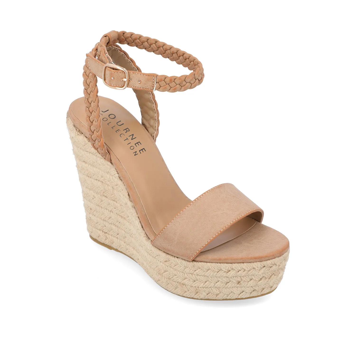ANDIAH ESPADRILLE WEDGE HEELED SANDALS sunset trip