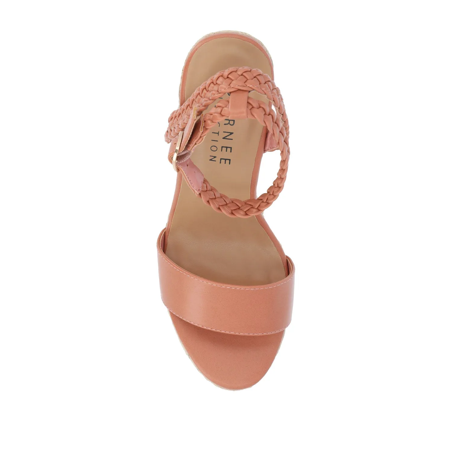 ANDIAH ESPADRILLE WEDGE HEELED SANDALS sunset trip