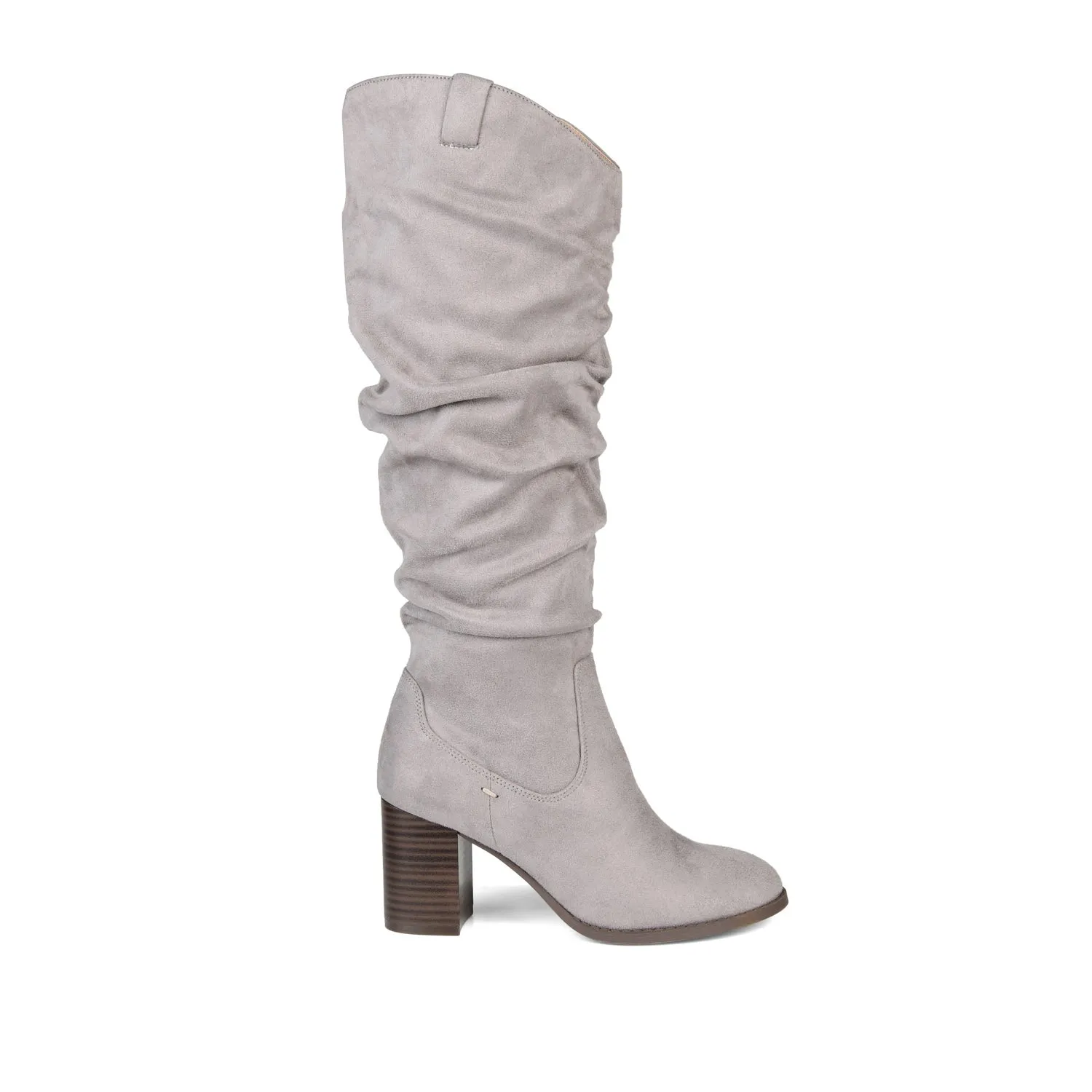 ANEIL KNEE-HIGH BOOTS IN FAUX SUEDE faux wrap