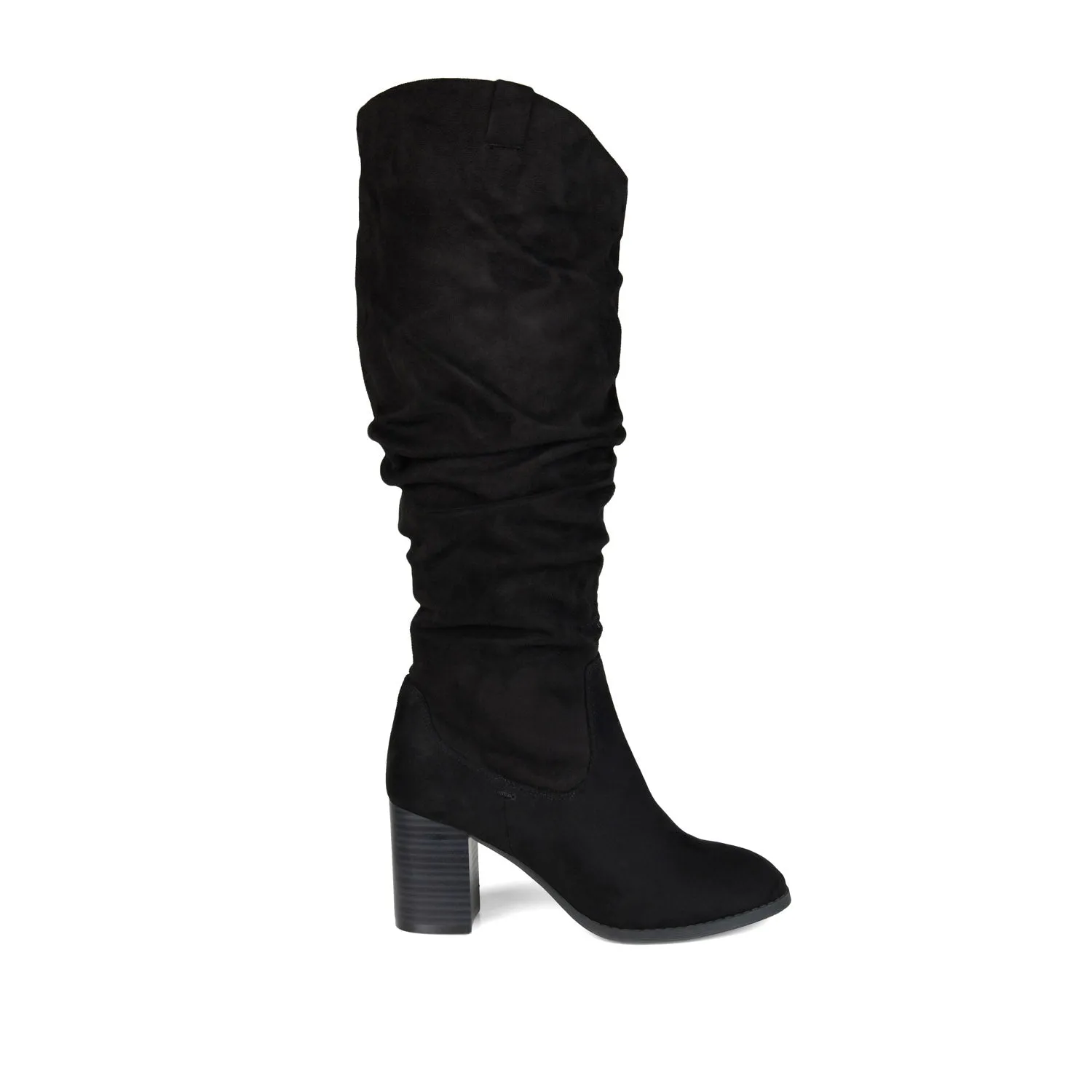 ANEIL KNEE-HIGH BOOTS IN FAUX SUEDE faux wrap