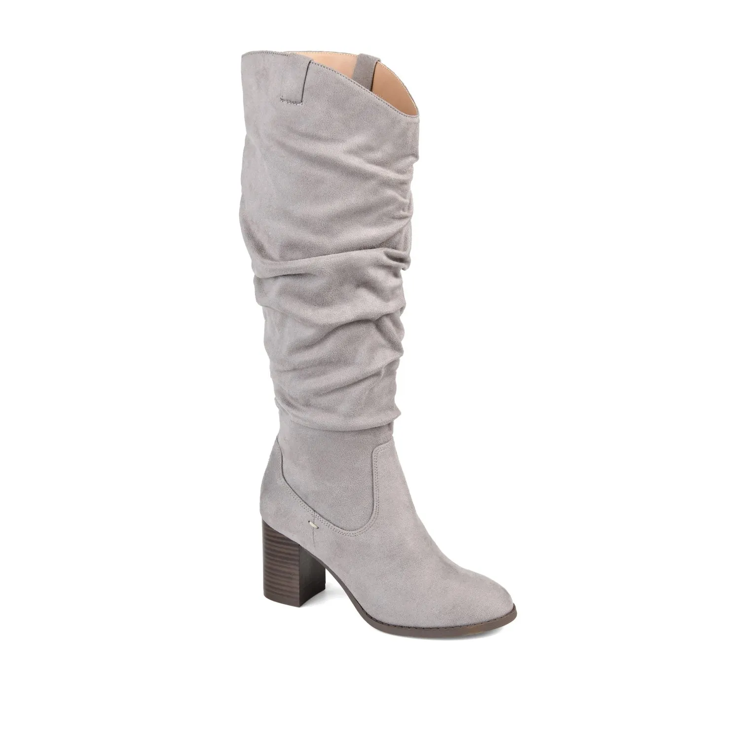 ANEIL KNEE-HIGH BOOTS IN FAUX SUEDE faux wrap