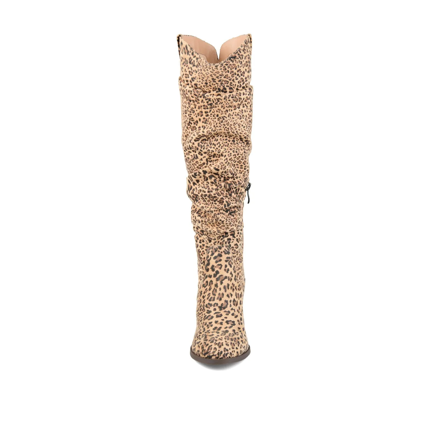 ANEIL KNEE-HIGH BOOTS IN FAUX SUEDE faux wrap