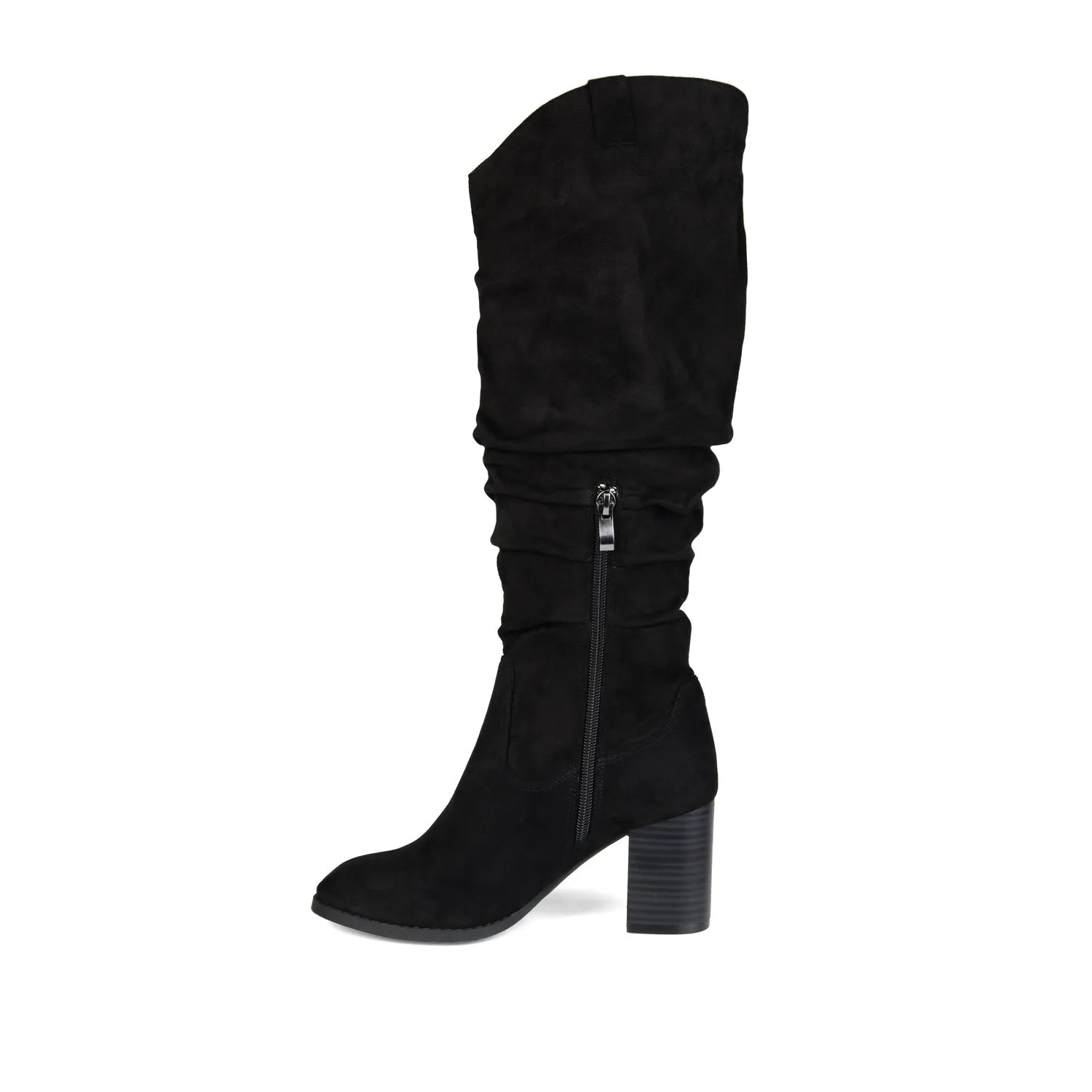 ANEIL KNEE-HIGH BOOTS IN FAUX SUEDE faux wrap