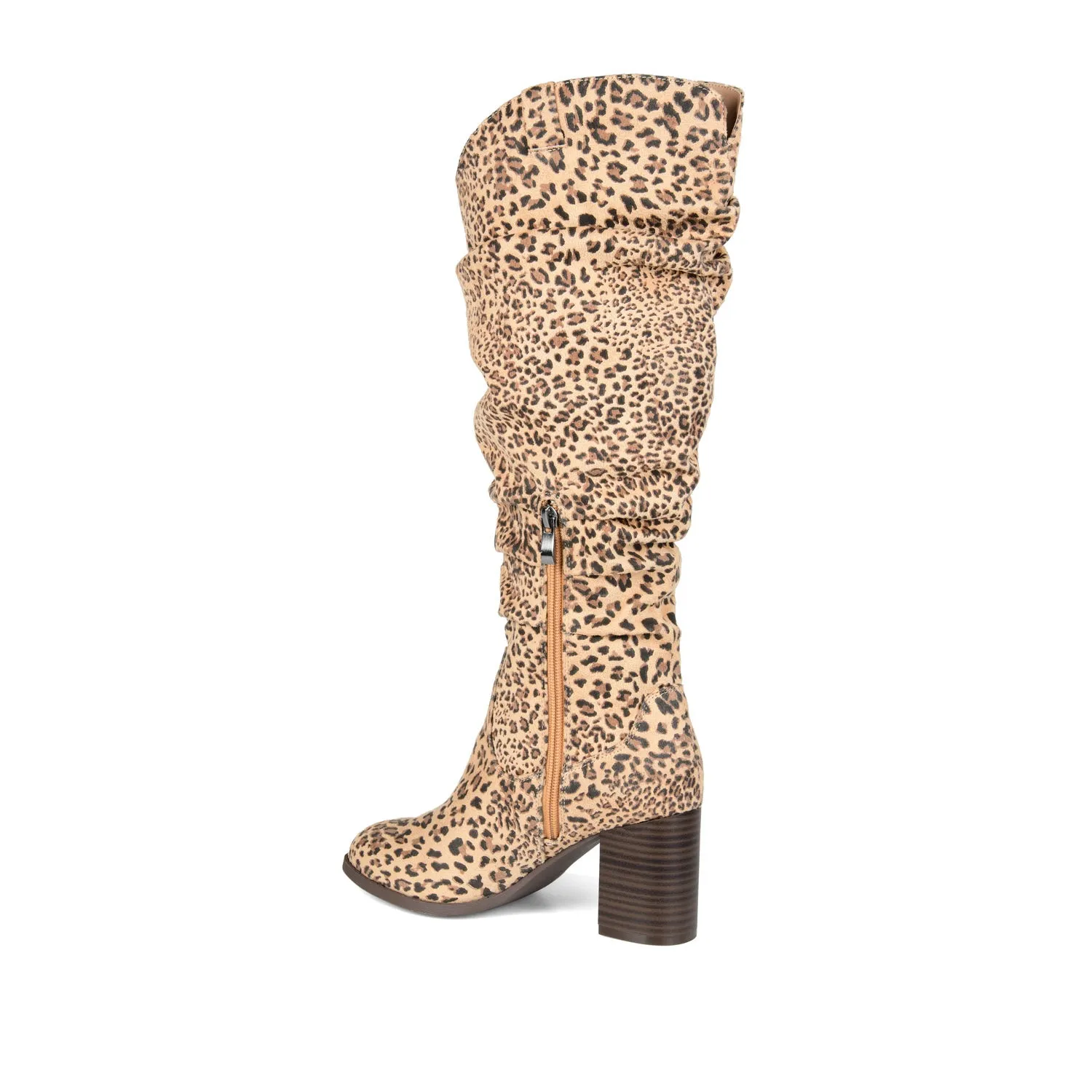 ANEIL KNEE-HIGH BOOTS IN FAUX SUEDE faux wrap