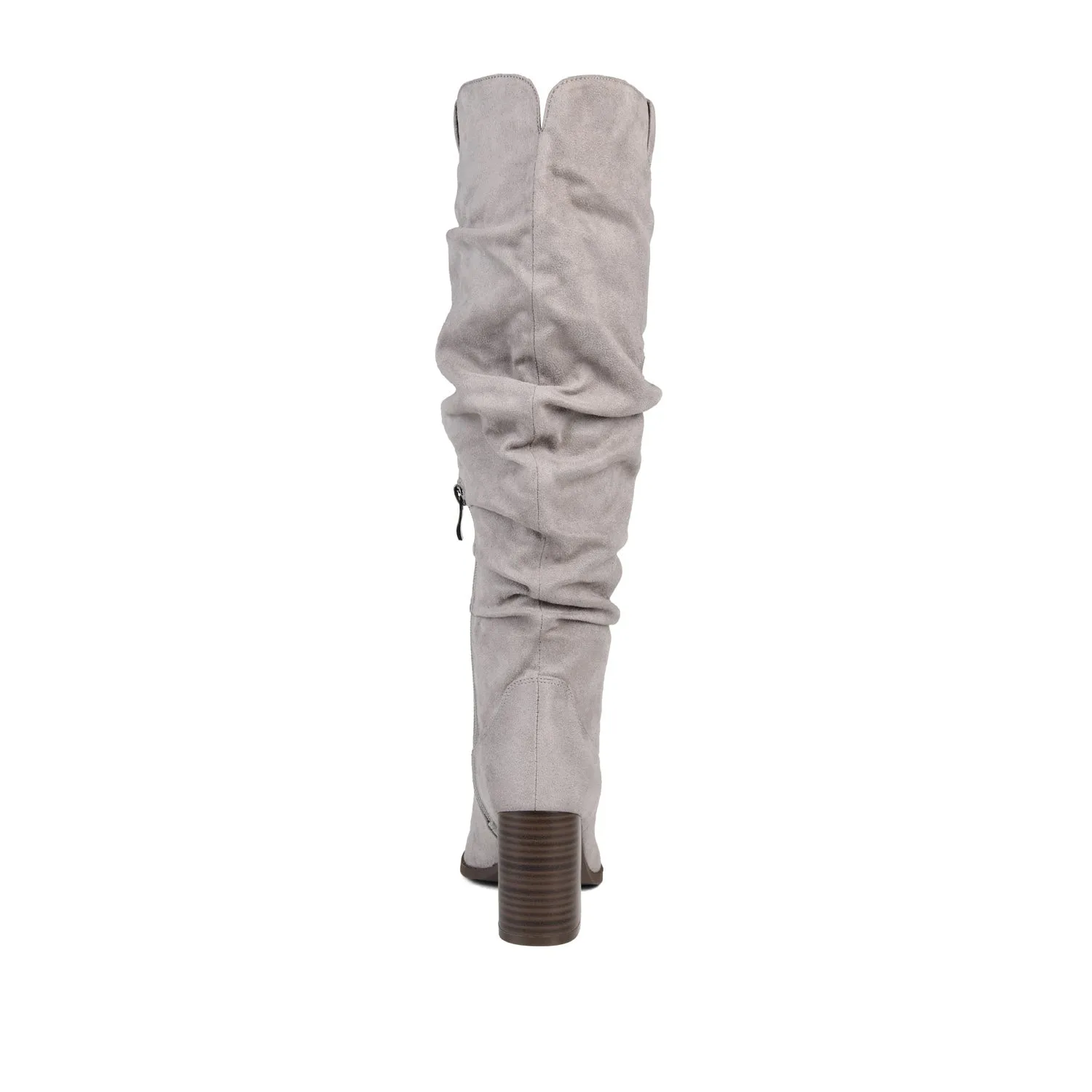 ANEIL KNEE-HIGH BOOTS IN FAUX SUEDE faux wrap