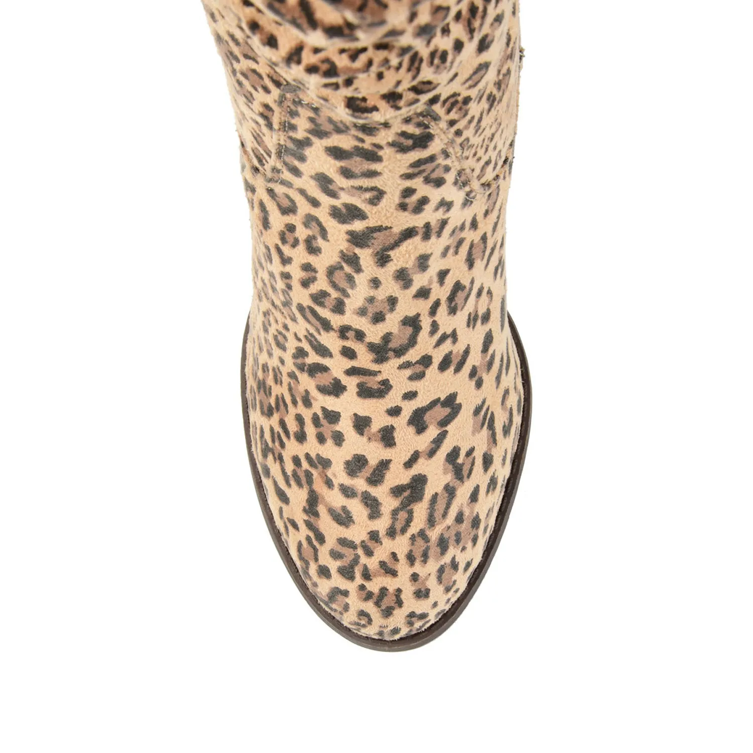 ANEIL KNEE-HIGH BOOTS IN FAUX SUEDE faux wrap