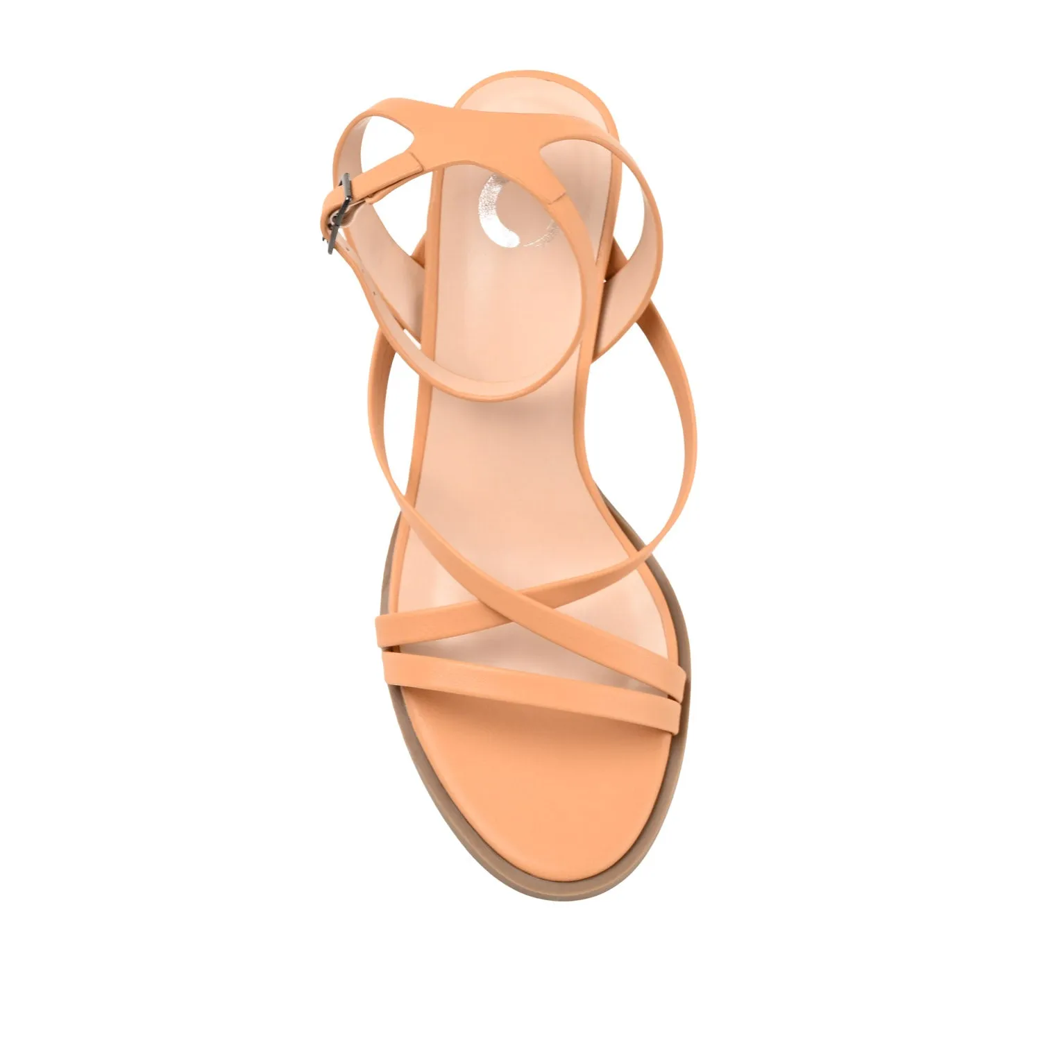 ANIKAH STRAPPY SANDALS IN FAUX LEATHER buckle snap