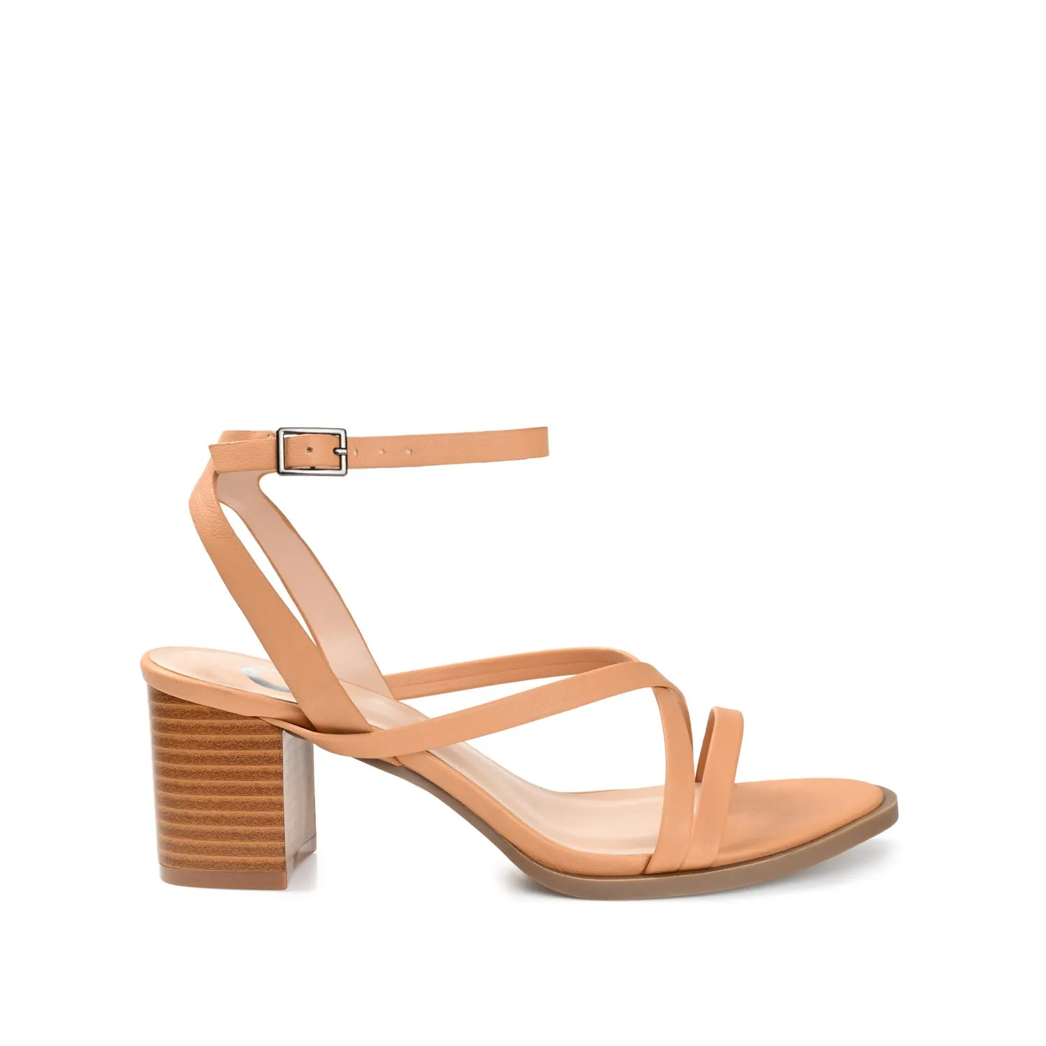 ANIKAH STRAPPY SANDALS IN FAUX LEATHER buckle snap