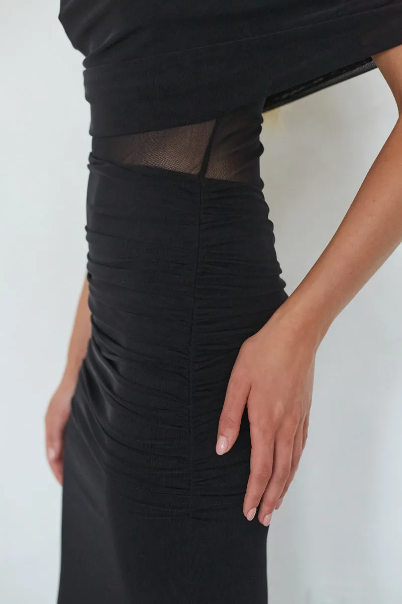 Anora Off the Shoulder Maxi Dress cotton skin