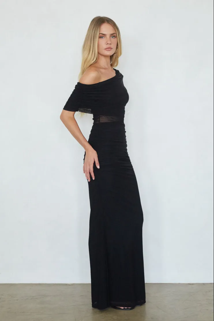 Anora Off the Shoulder Maxi Dress cotton skin