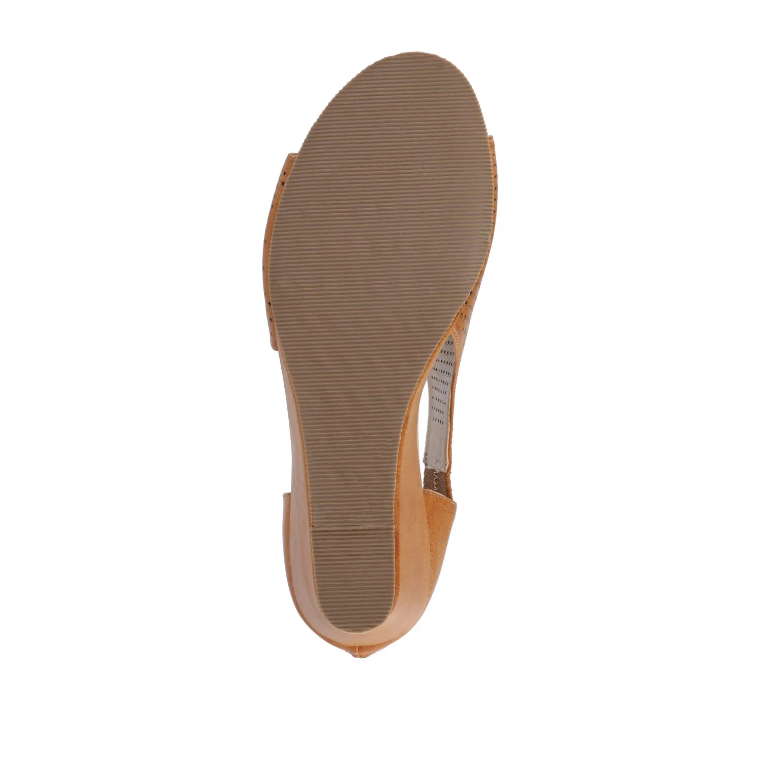 ARETHA WEDGE HEEL SANDALS IN FAUX LEATHER quiet breeze