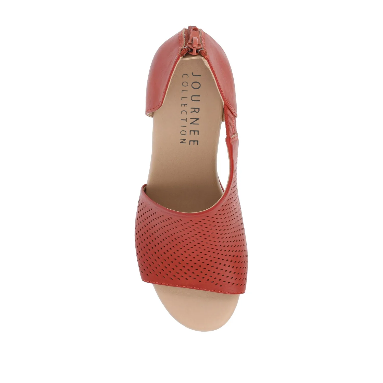 ARETHA WEDGE HEEL SANDALS IN FAUX LEATHER quiet breeze