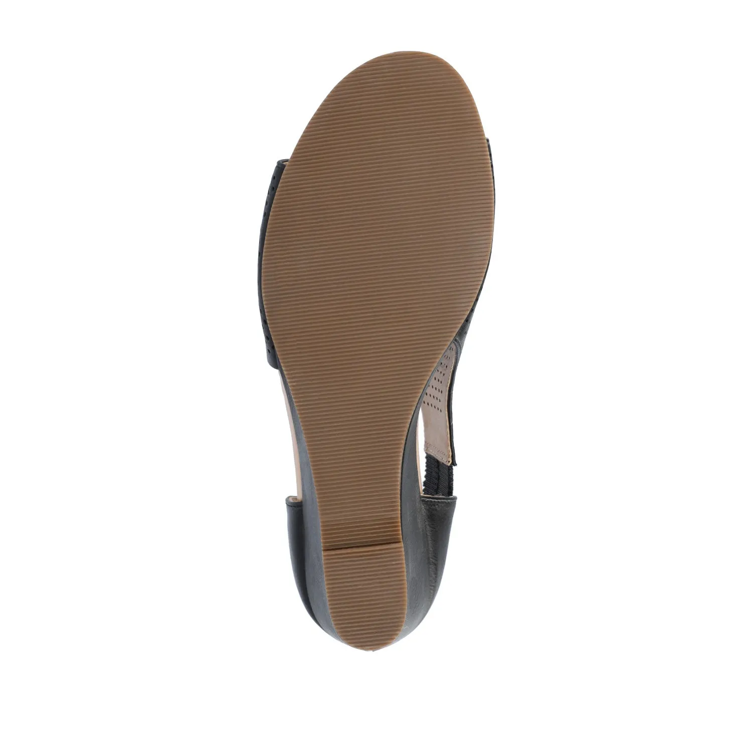 ARETHA WEDGE HEEL SANDALS IN FAUX LEATHER quiet breeze