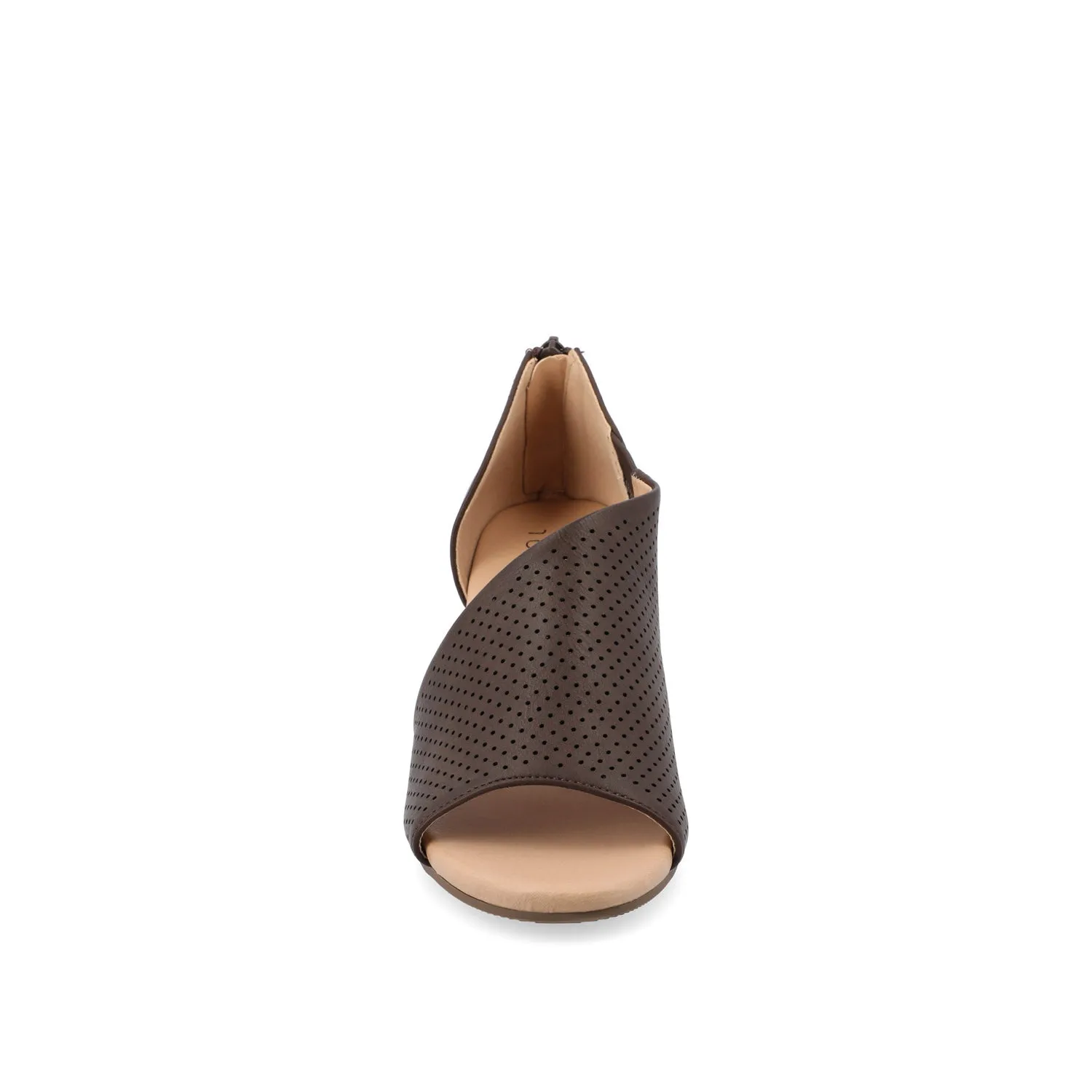 ARETHA WEDGE HEEL SANDALS IN FAUX LEATHER quiet breeze