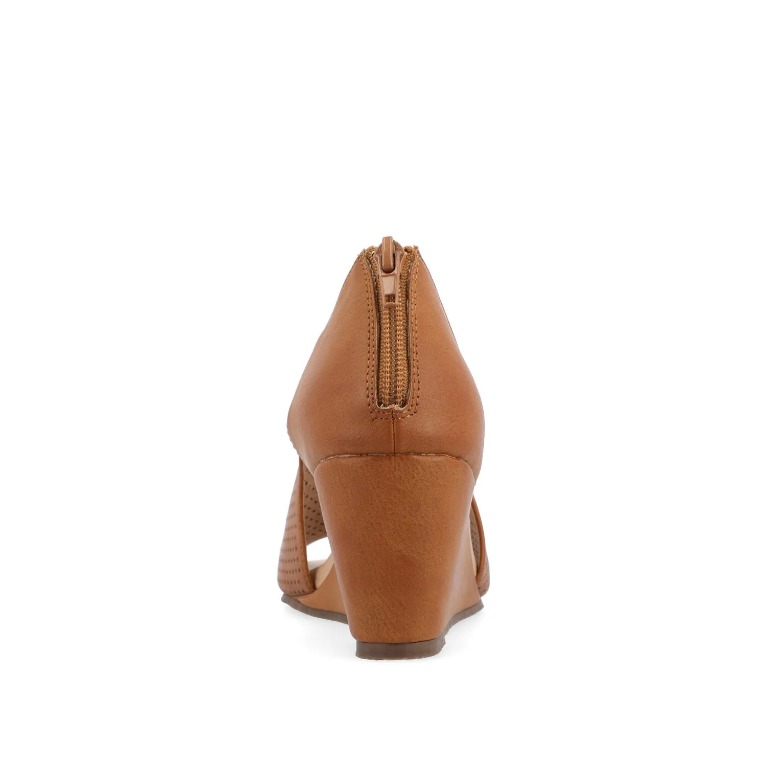 ARETHA WEDGE HEEL SANDALS IN FAUX LEATHER quiet breeze