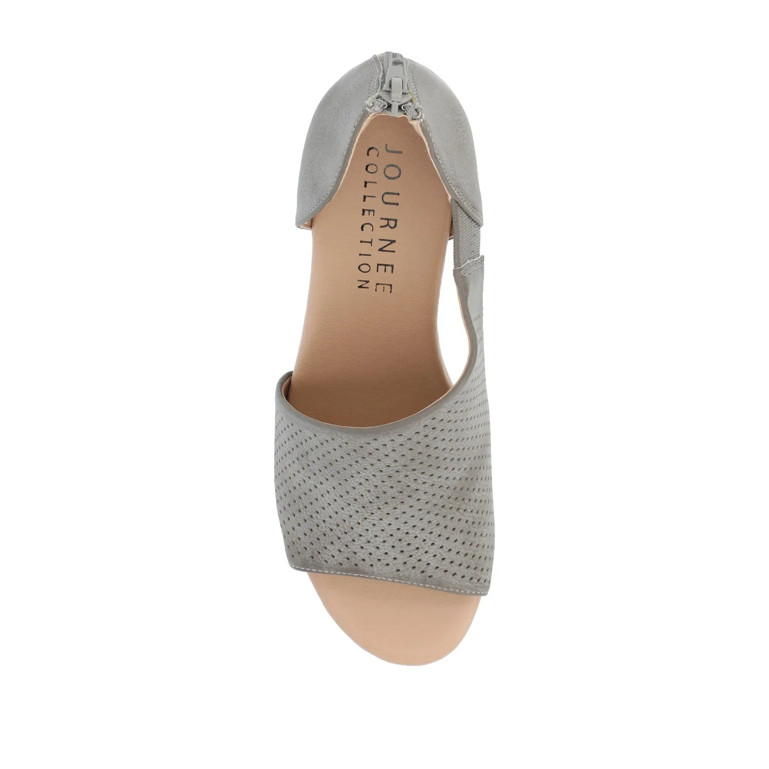 ARETHA WEDGE HEEL SANDALS IN FAUX LEATHER quiet breeze