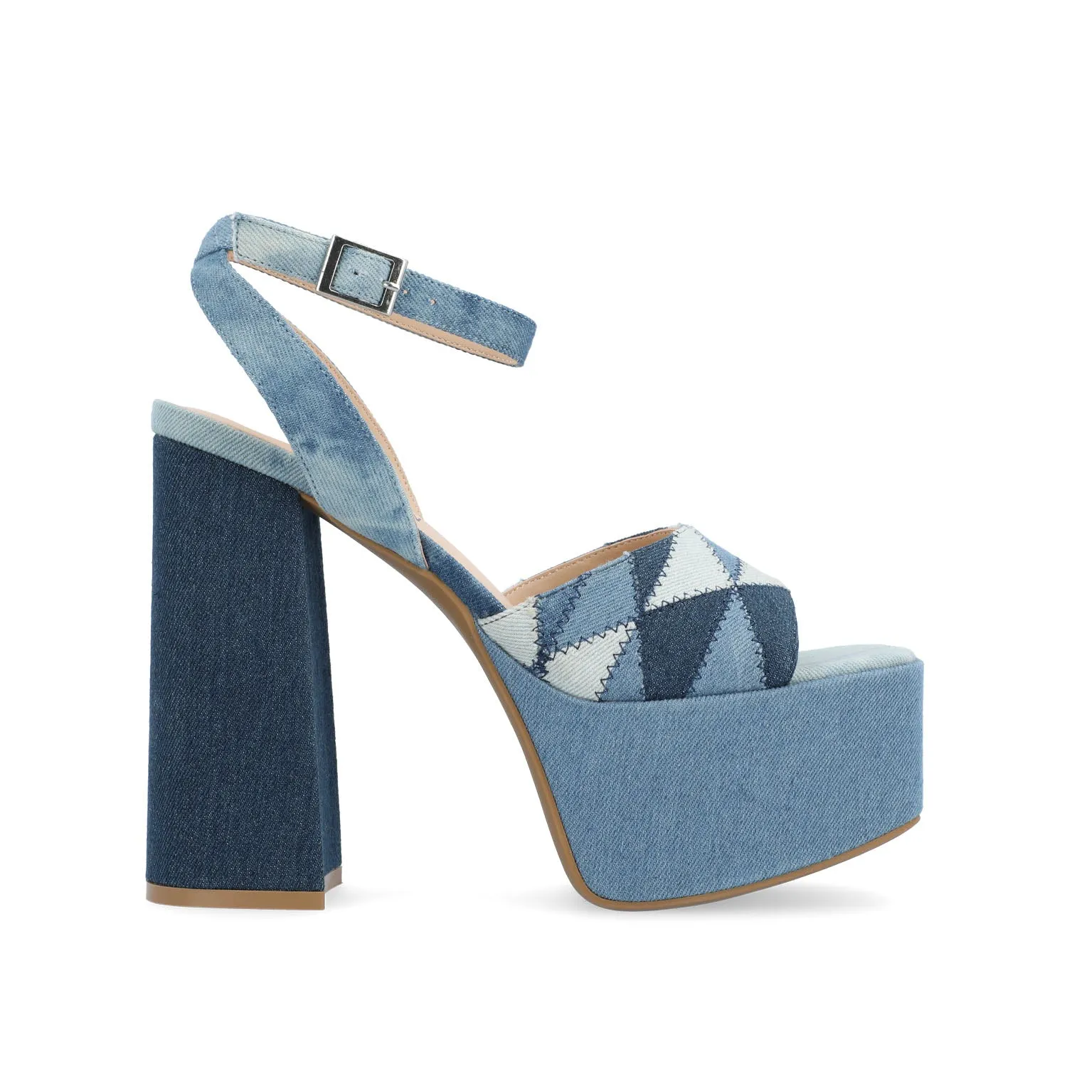 ASHERBY STRAPPY HEELED SANDALS IN FABRIC fall step