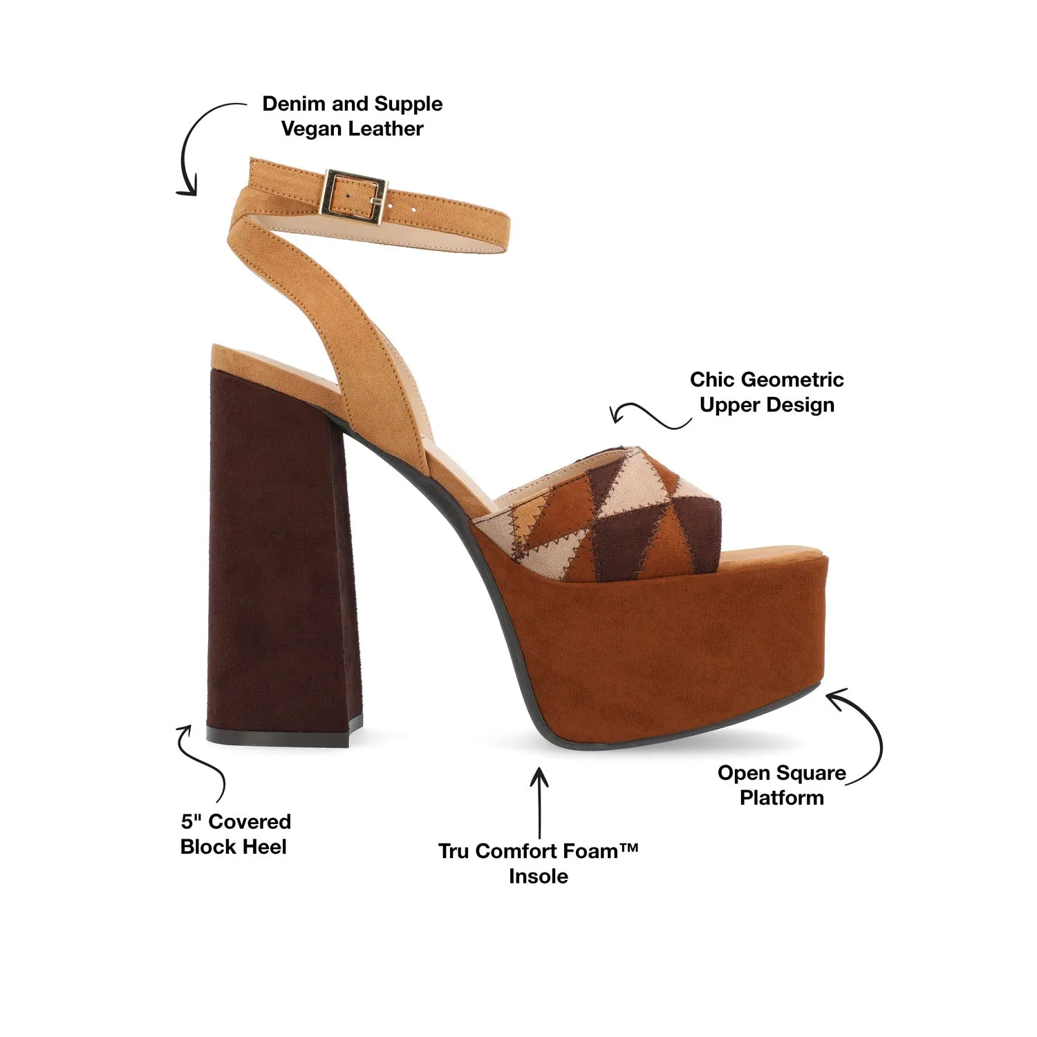 ASHERBY STRAPPY HEELED SANDALS IN FABRIC fall step