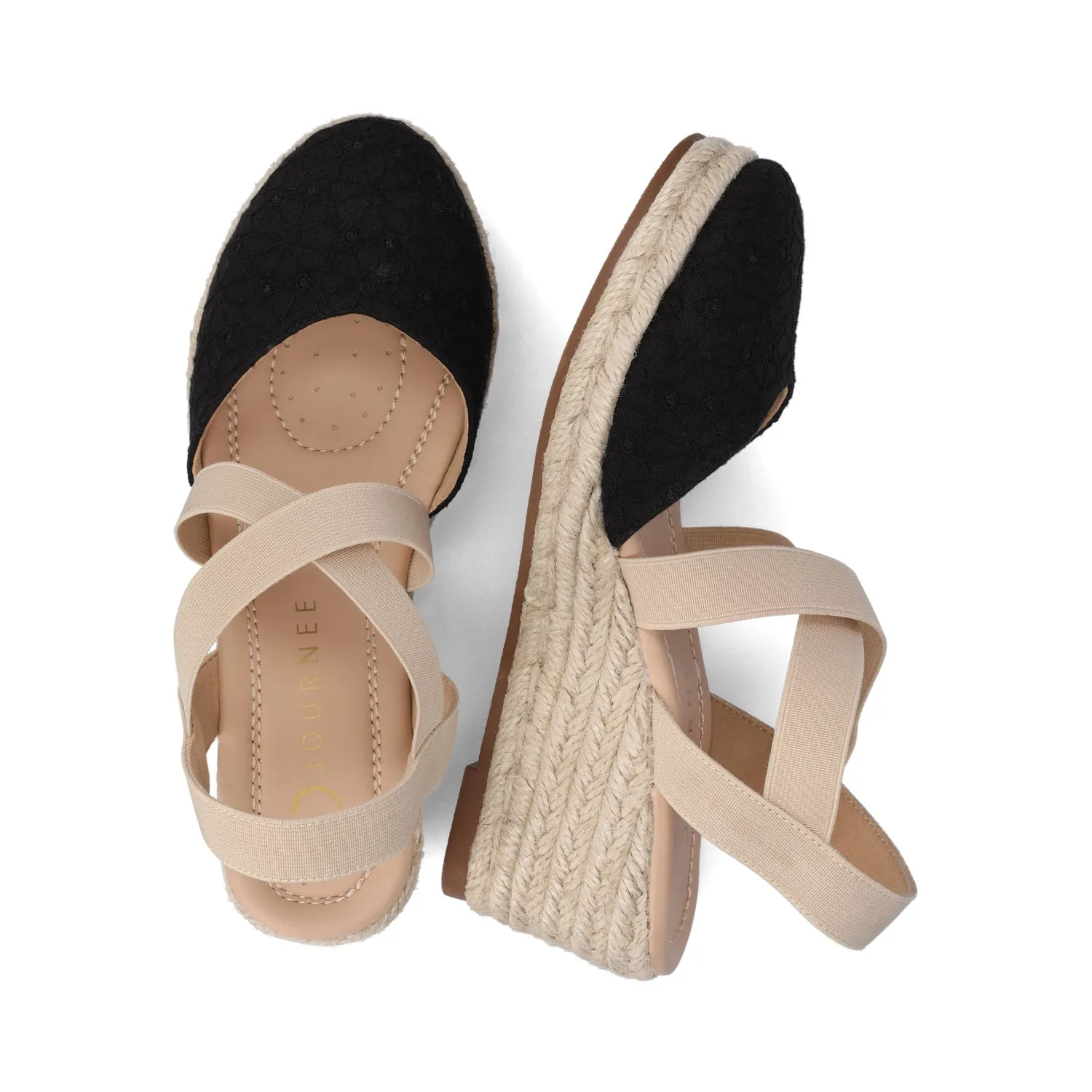 ASHLEE ESPADRILLE WEDGE SANDALS beach code
