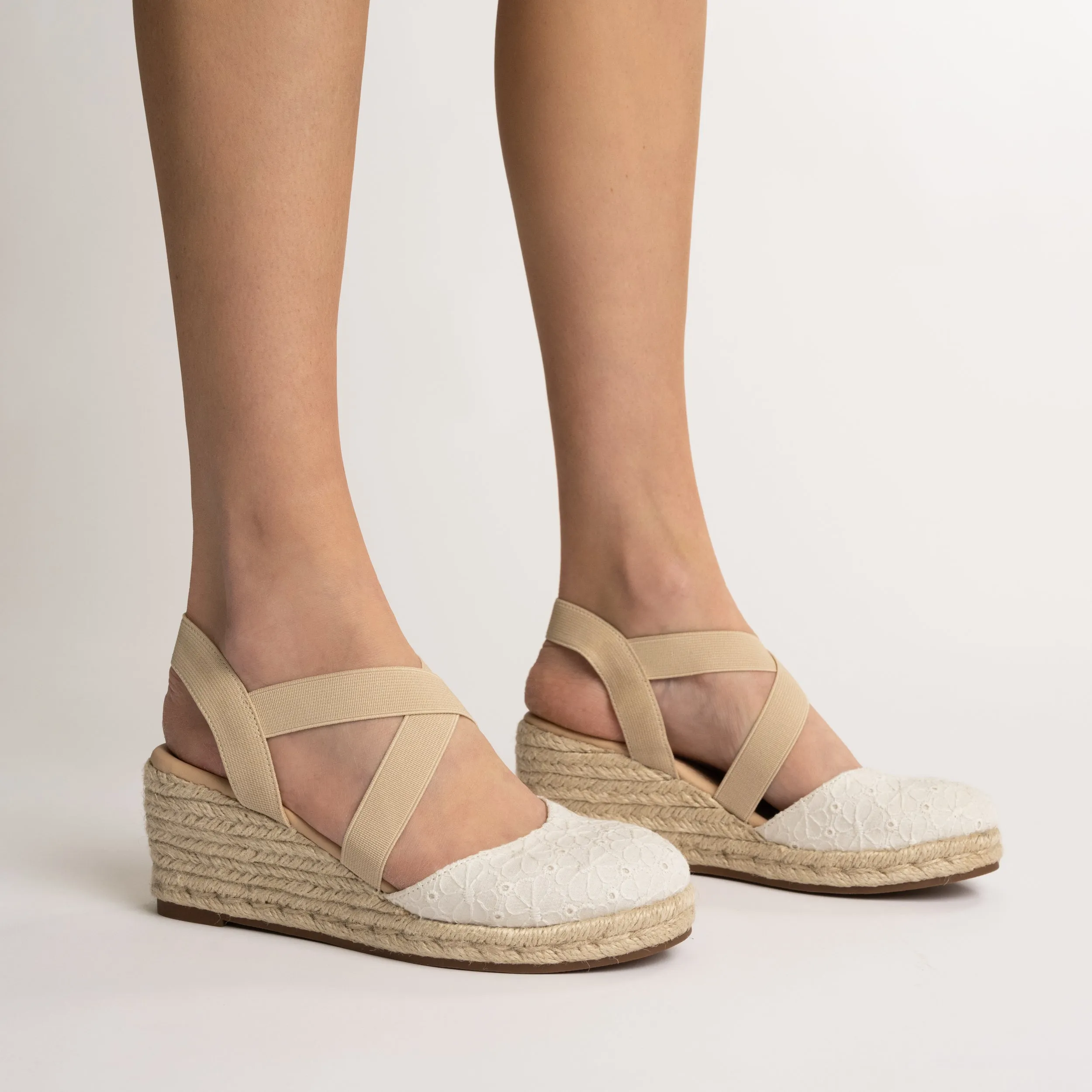 ASHLEE ESPADRILLE WEDGE SANDALS IN WIDE casual soft