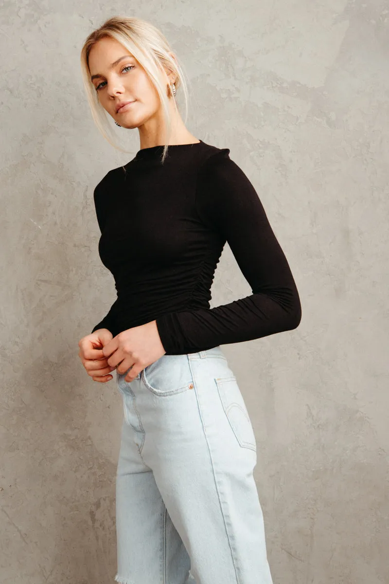 Ashley Ruched Long Sleeve Top daily wear