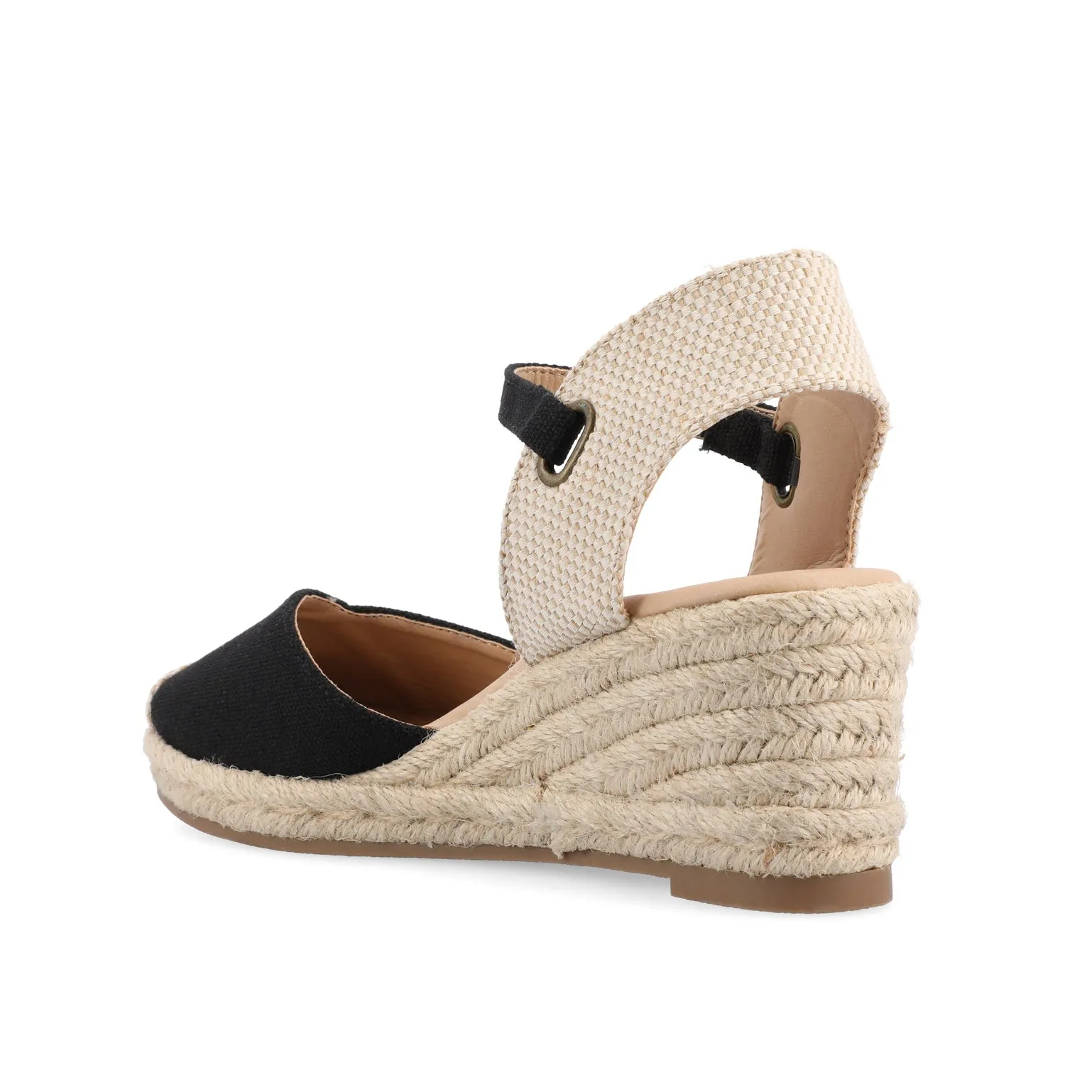 ASHLYN ESPADRILLE WEDGE SANDALS IN CANVAS glow skin