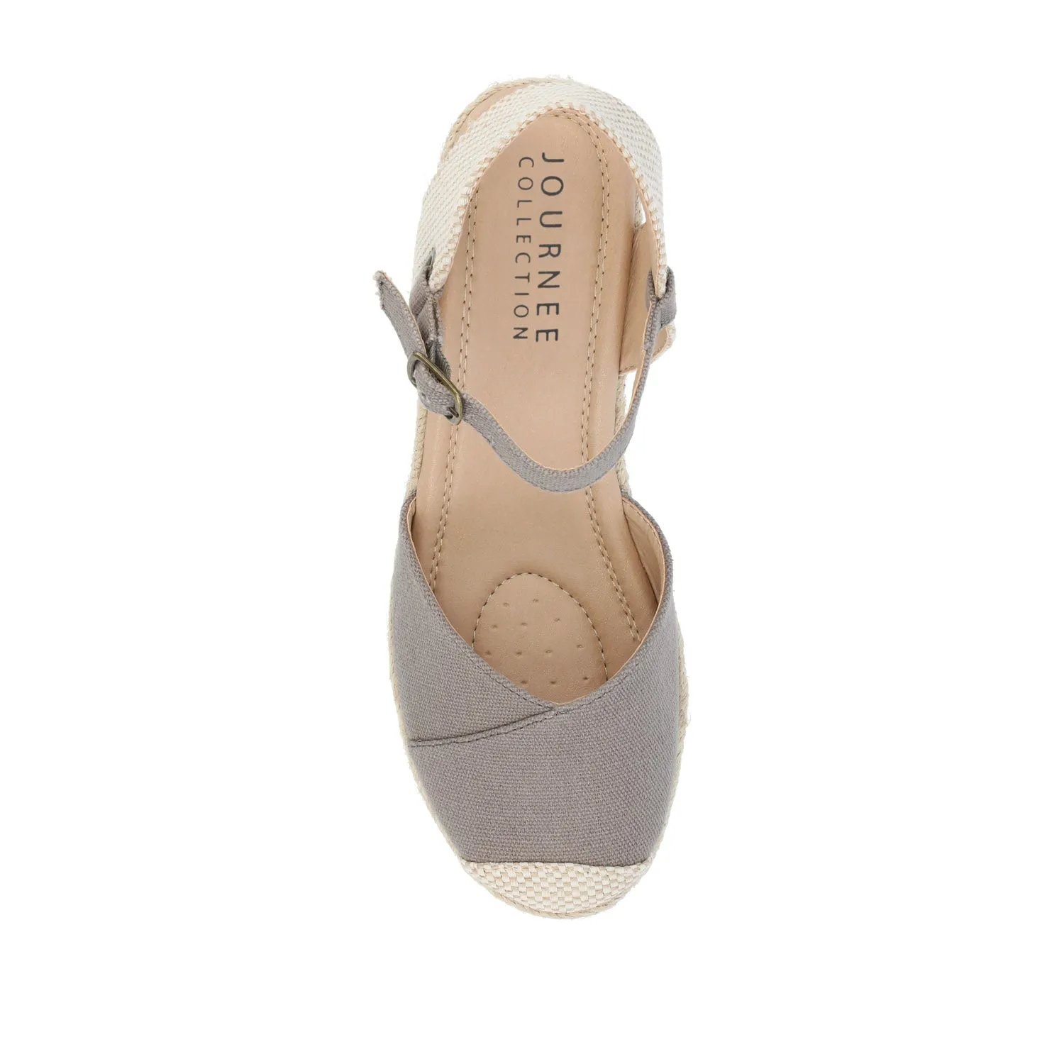 ASHLYN ESPADRILLE WEDGE SANDALS IN CANVAS glow skin