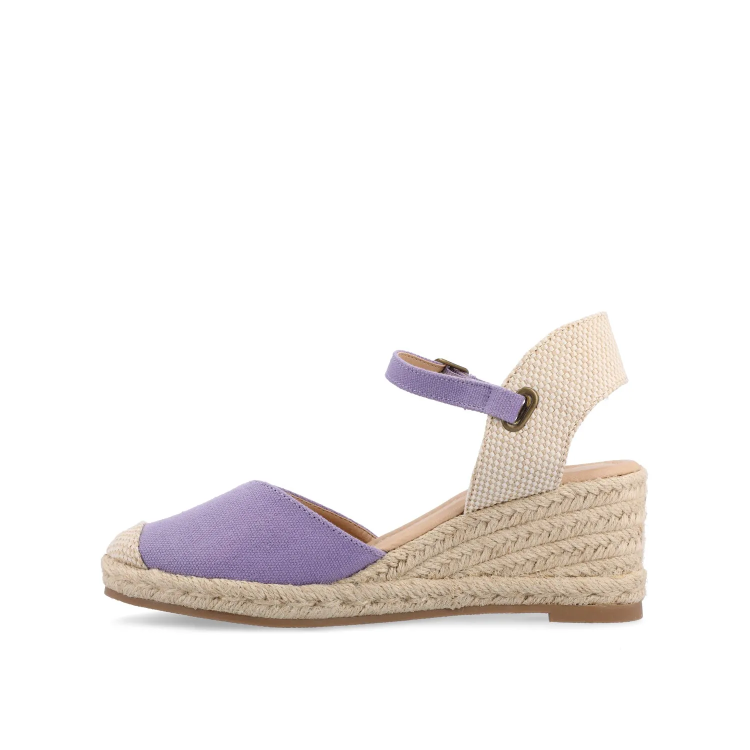 ASHLYN ESPADRILLE WEDGE SANDALS IN CANVAS glow skin